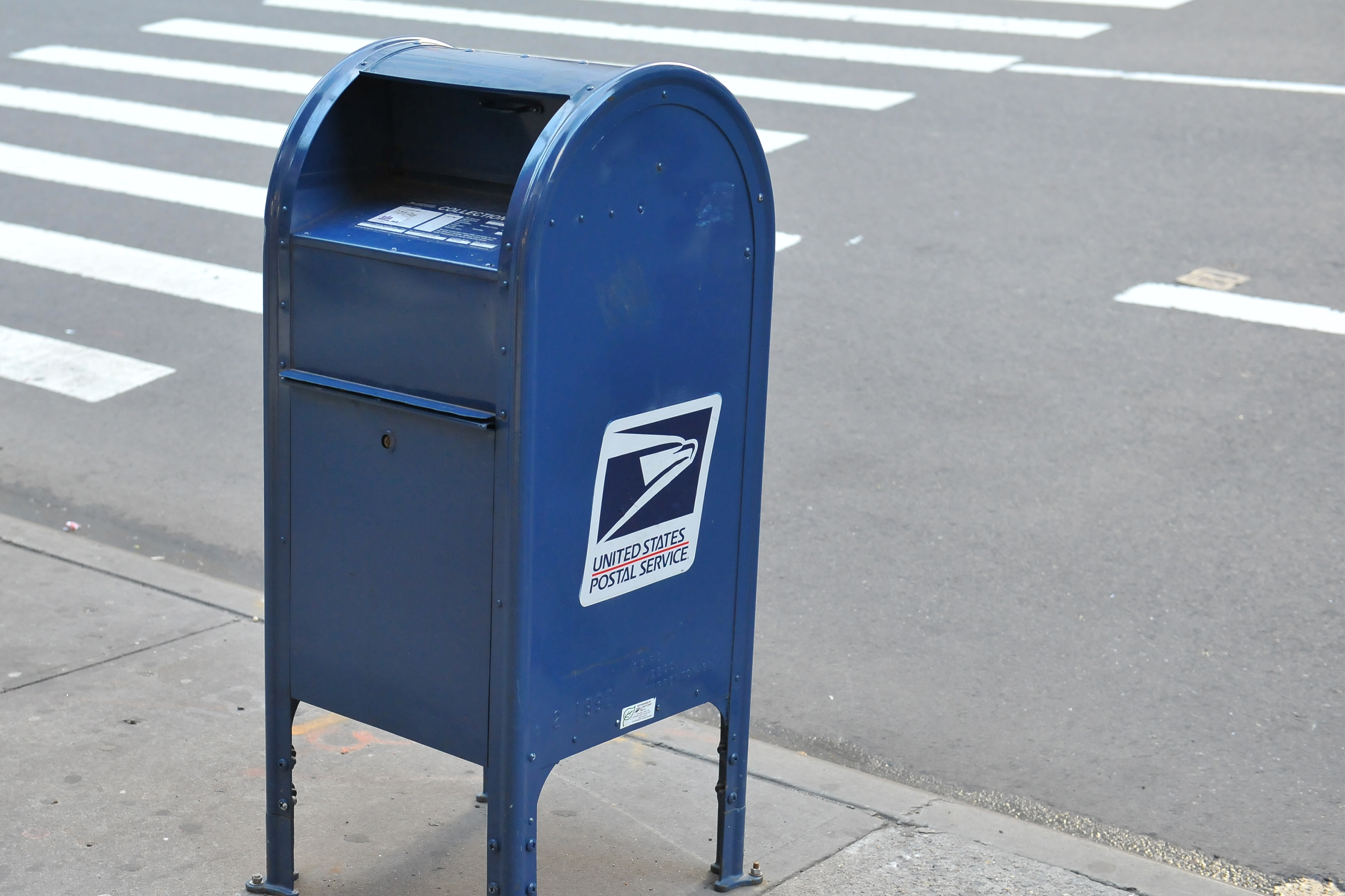 stop mailing checks using blue postal boxes
