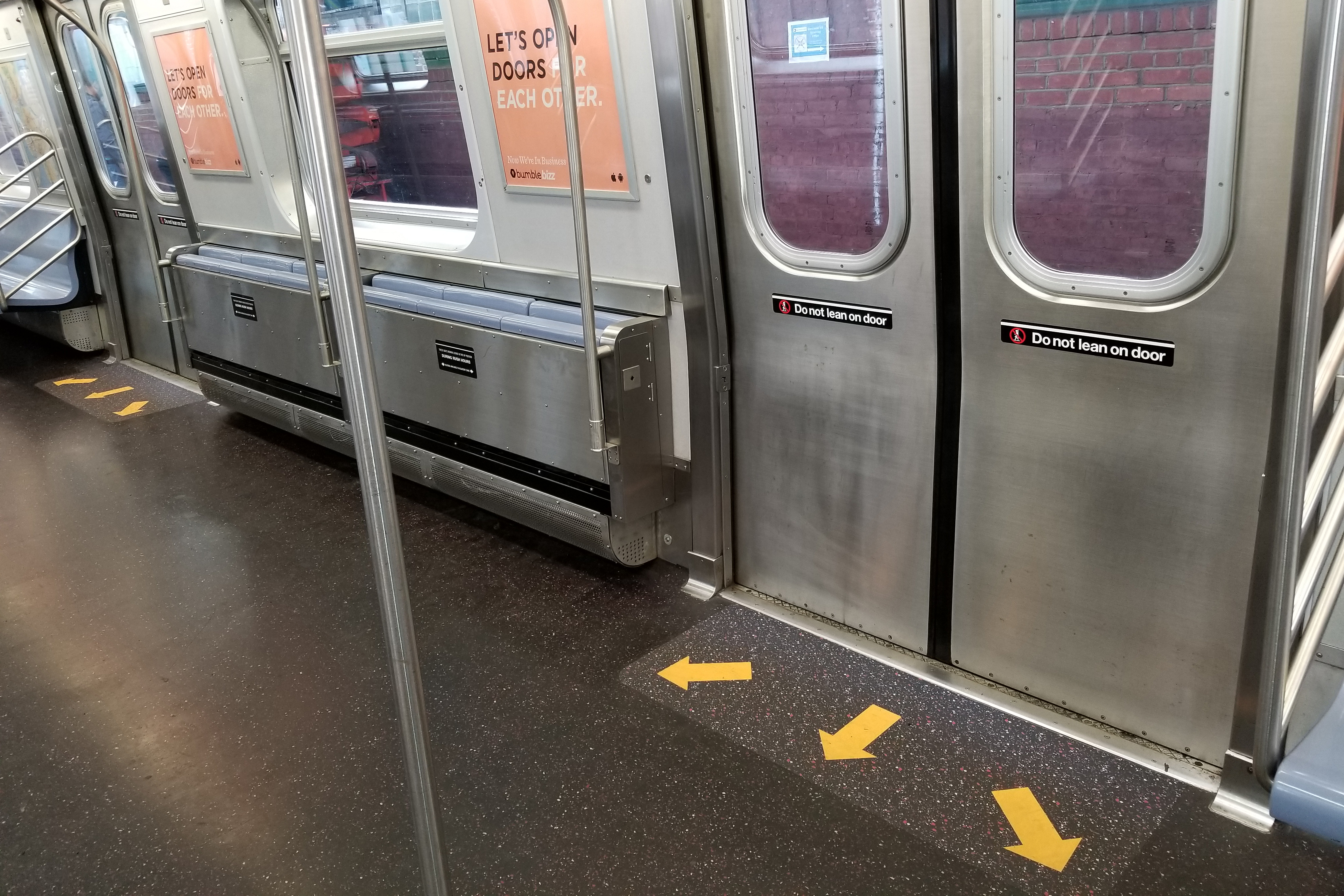 Foldable subway seats have arrived