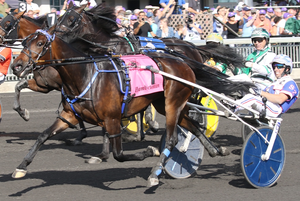 Filly rolls to victory in the Hambletonian
