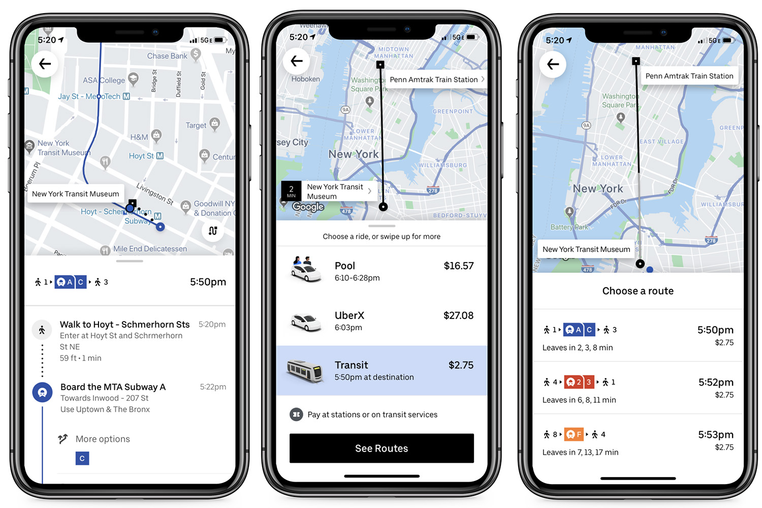 Uber to add New York City transit directions to phone app