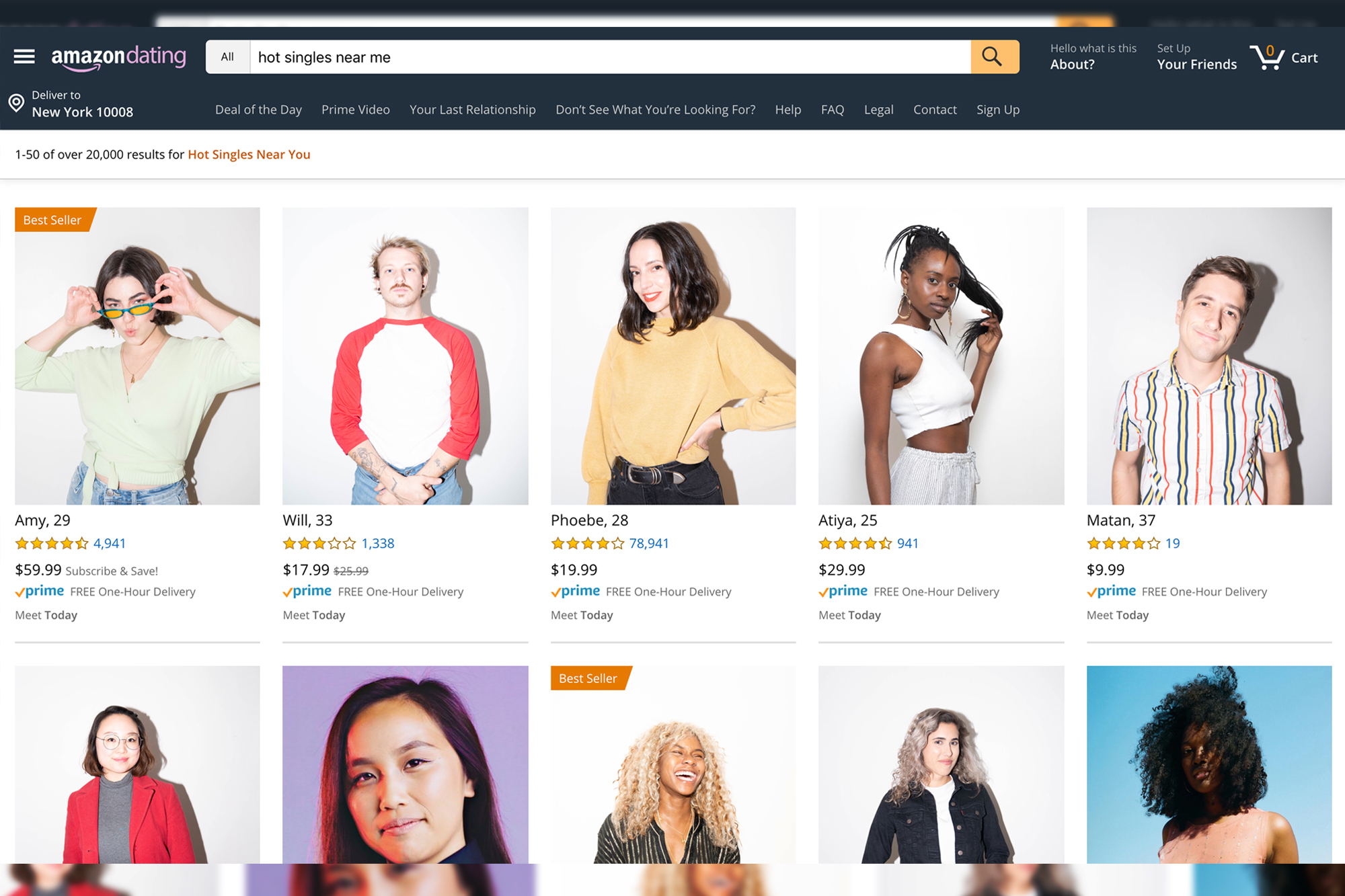 'Amazon Dating' site fools singles into thinking romance is easy