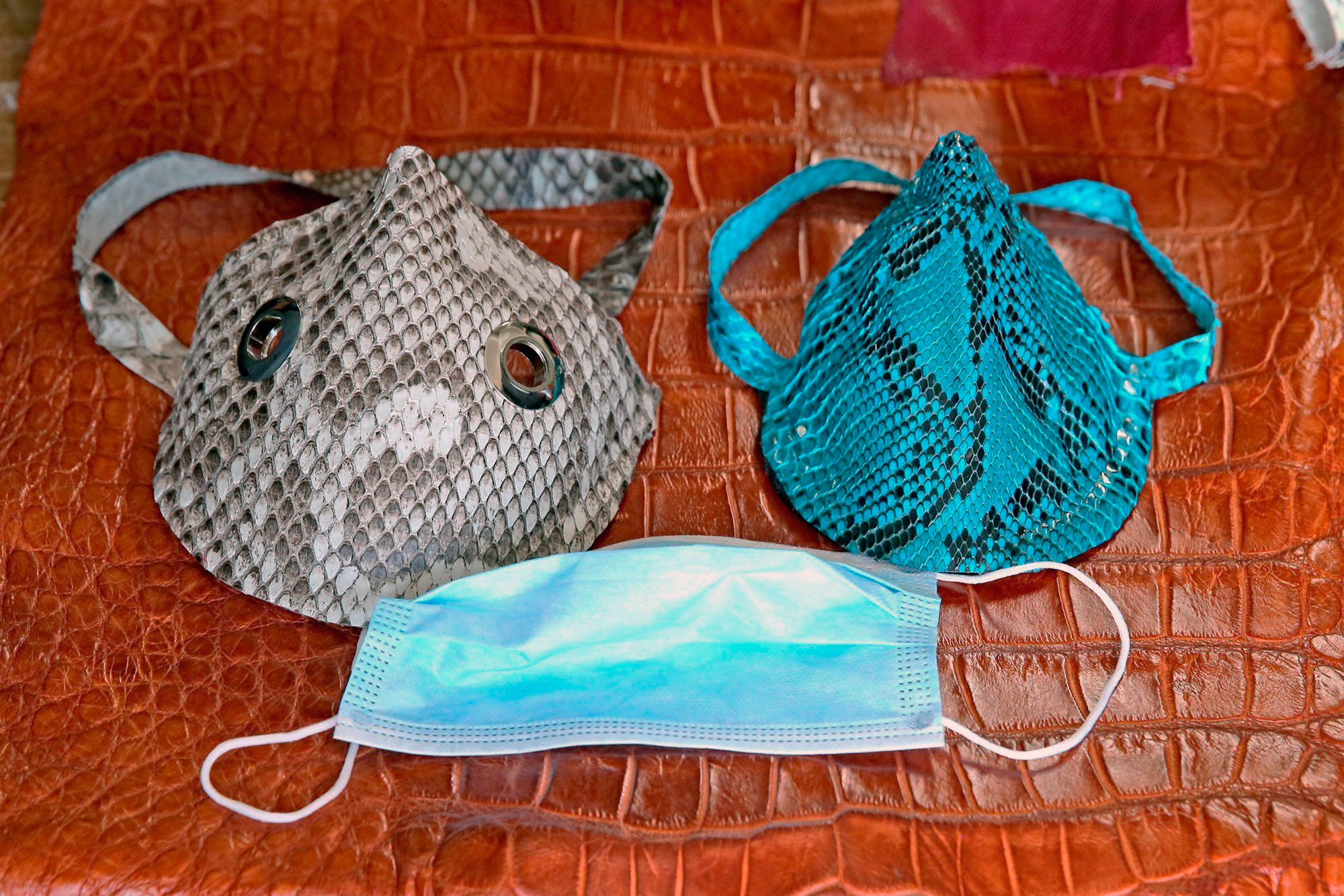 Florida man sells face masks made of Burmese python