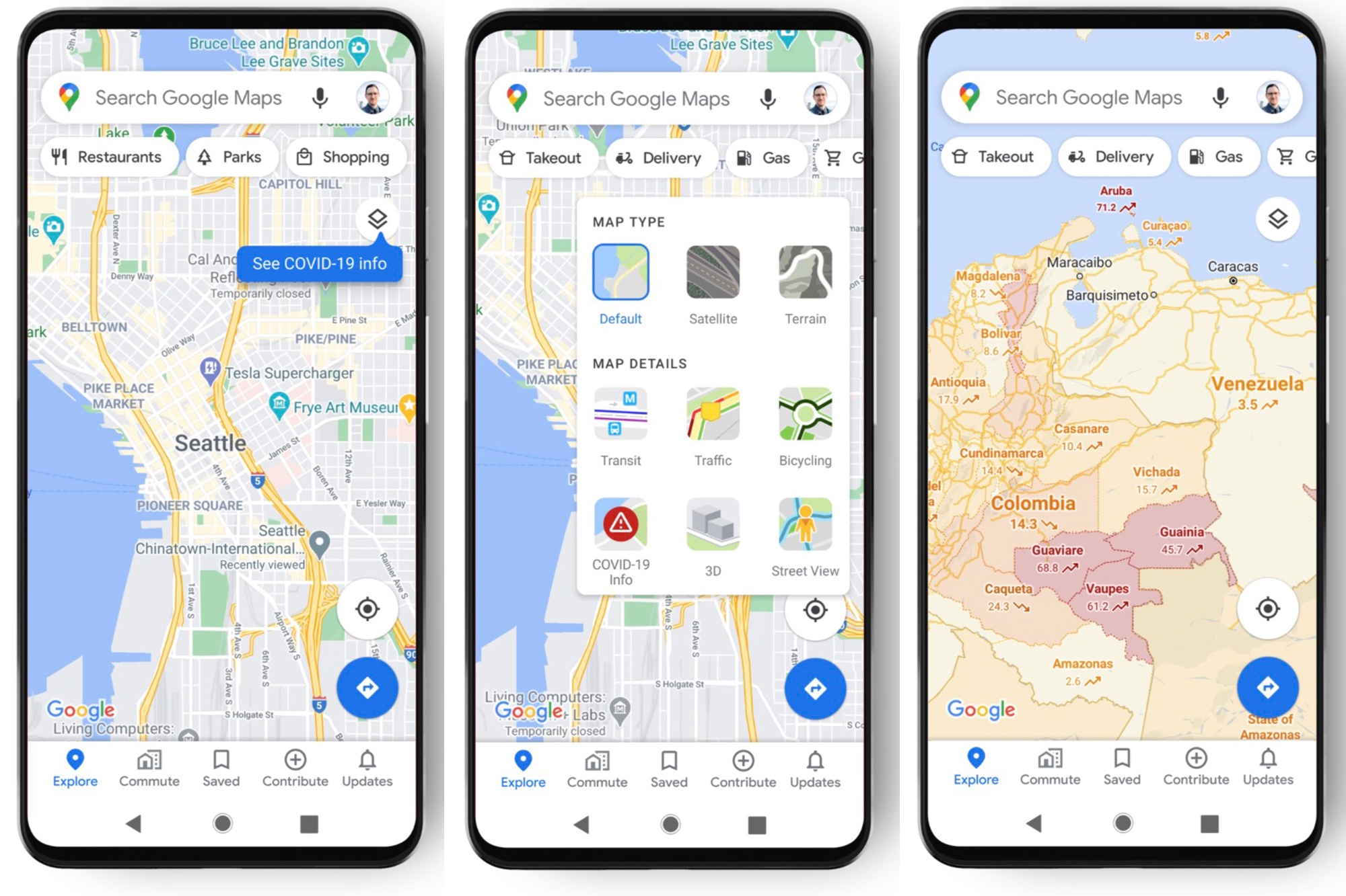 Google Maps adds COVID19 tracker to show hot spots