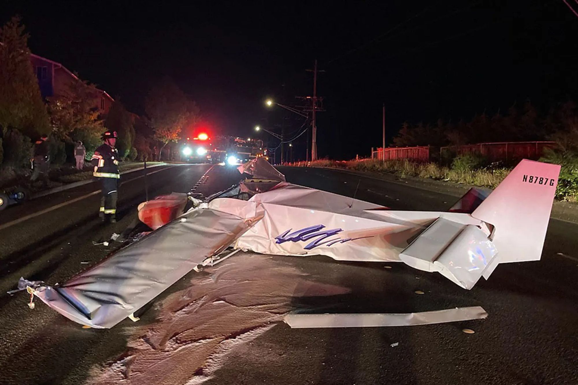 Experimental aircraft crashes in Washington, 2 occupants, dog, taken to