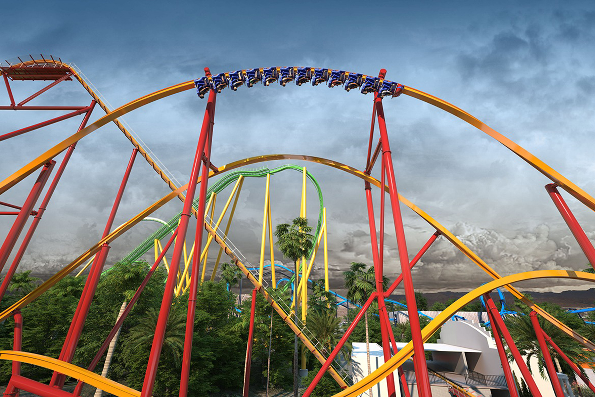 Wonder Woman roller coaster soars with 'tallest, longest' ride in the world