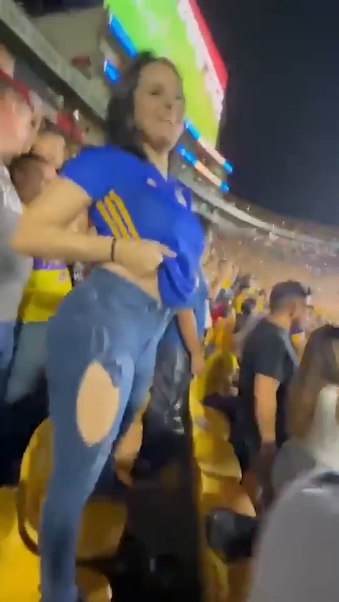 Flashing Soccer Fans