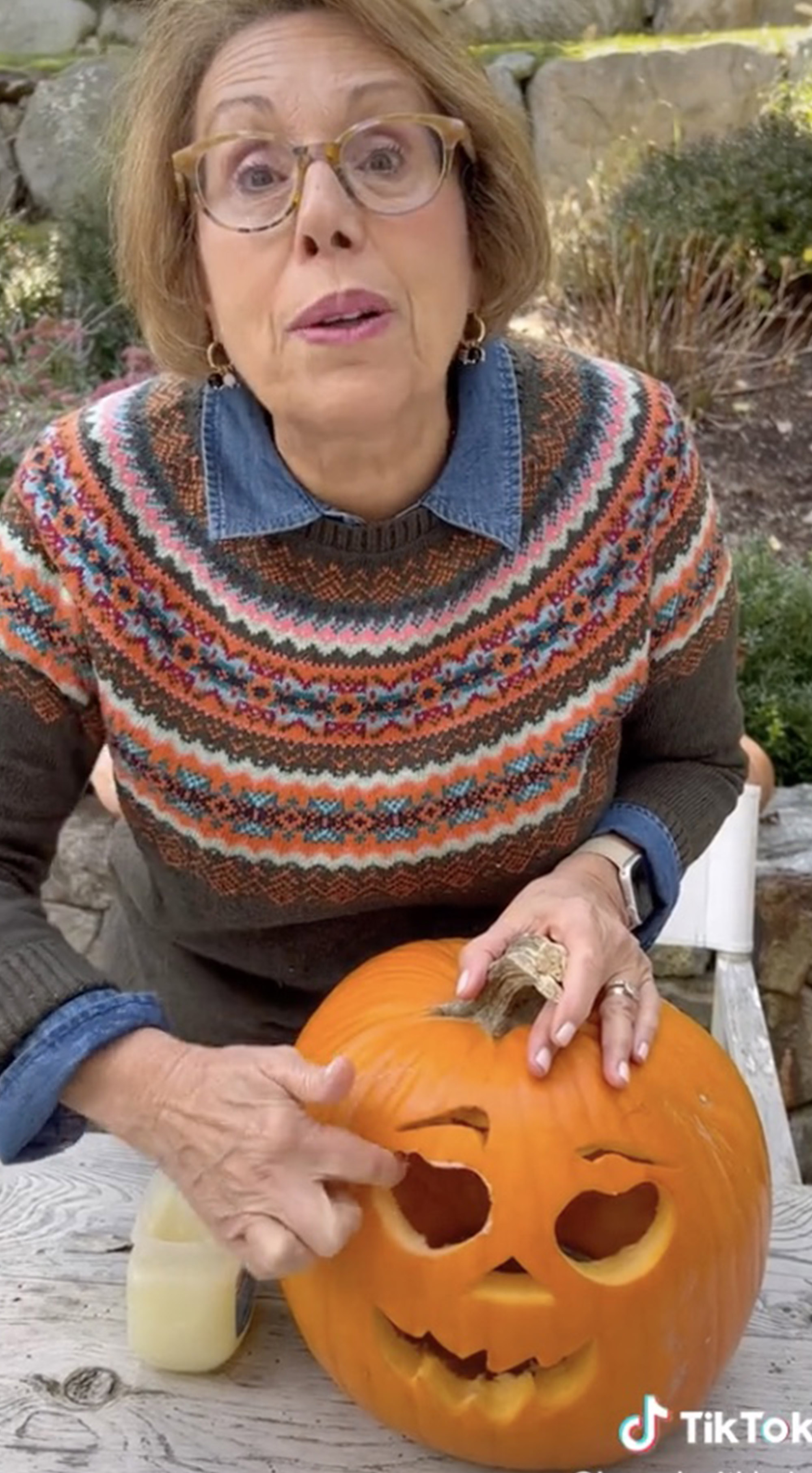 Grandma goes viral on TikTok with surprising pumpkincarving hack