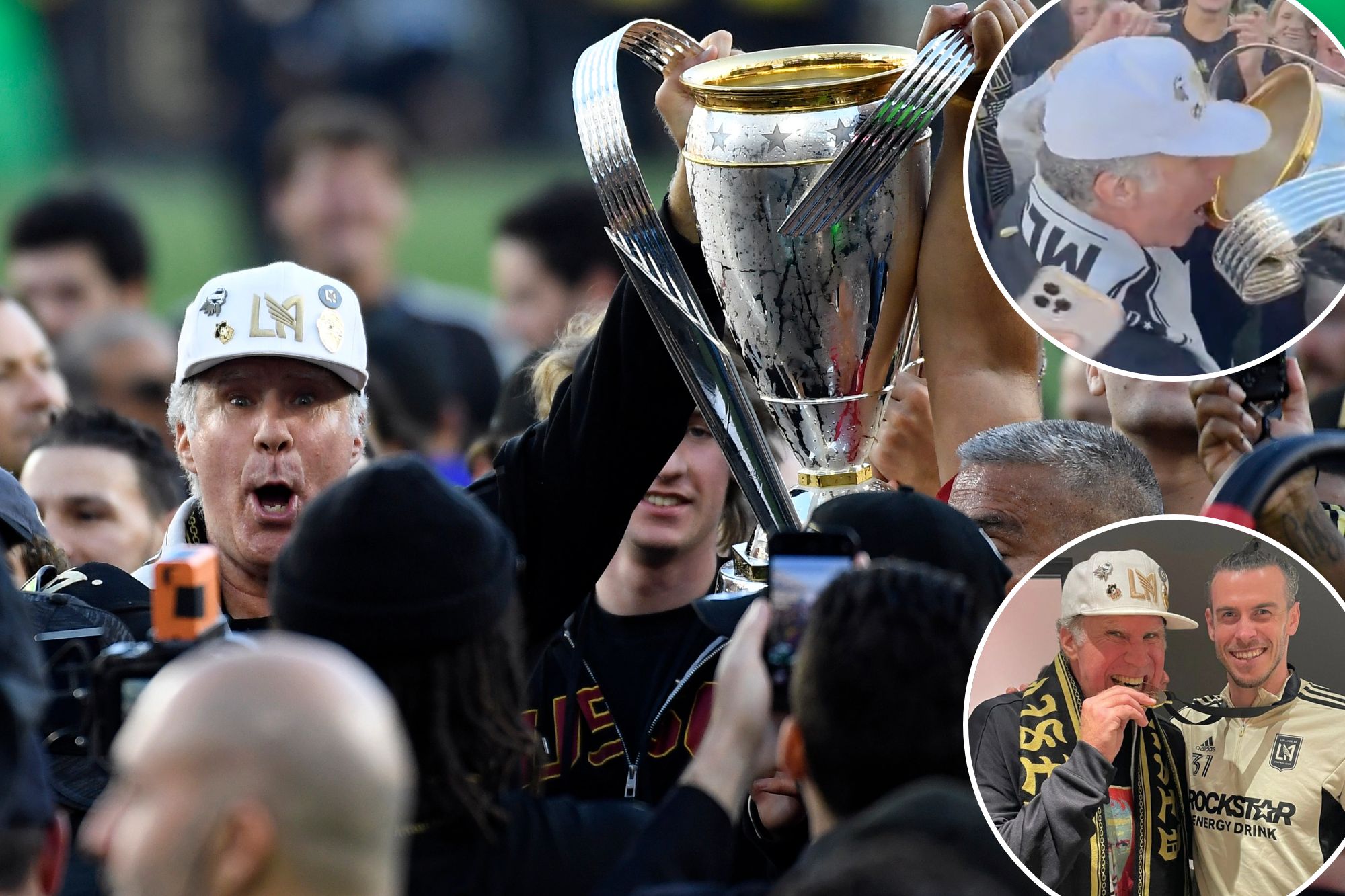 Will Ferrell, LAFC Coowner, Drinks From MLS Cup In Team's Celebration