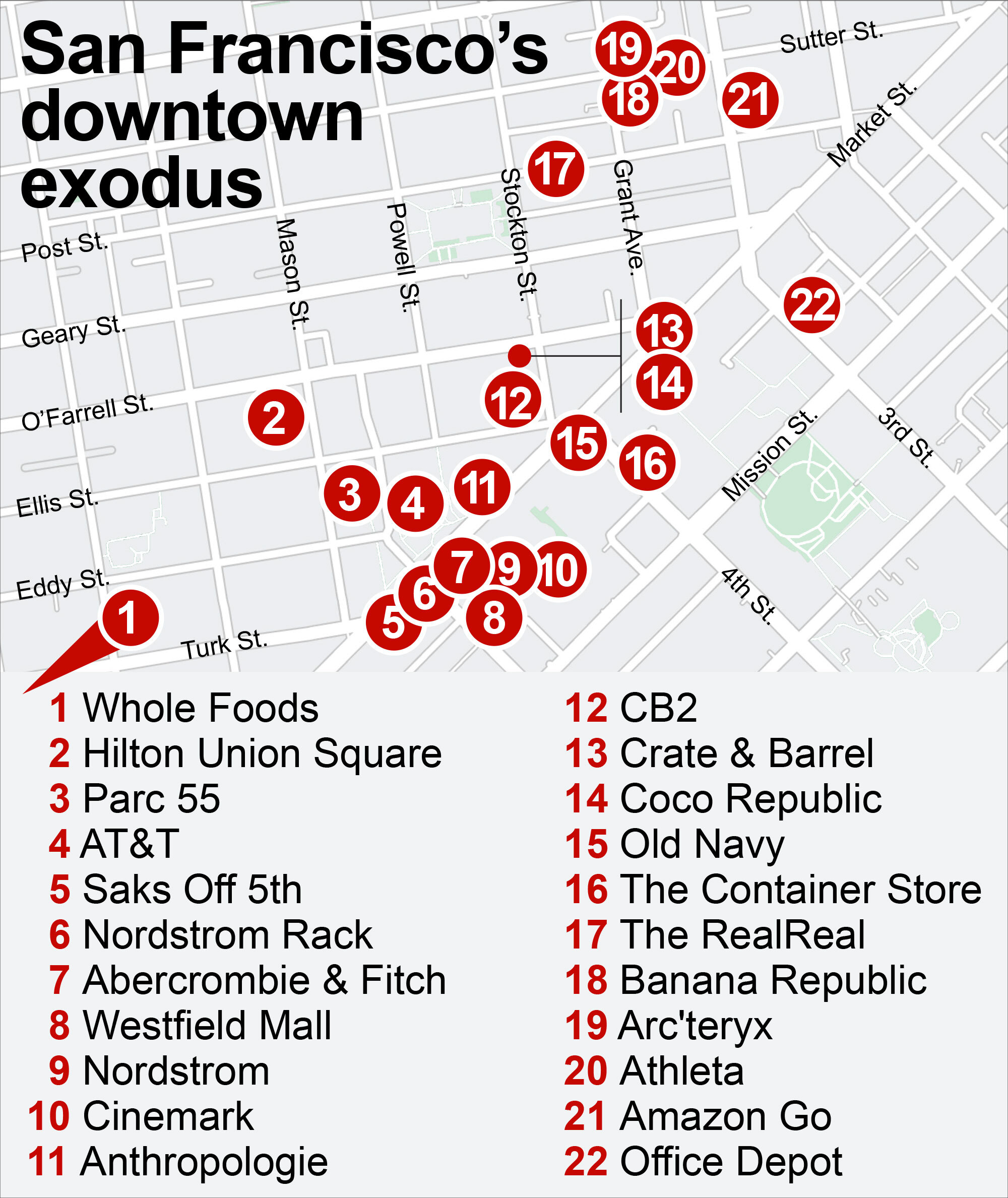 Half of retailers have fled drugridden downtown San Francisco New