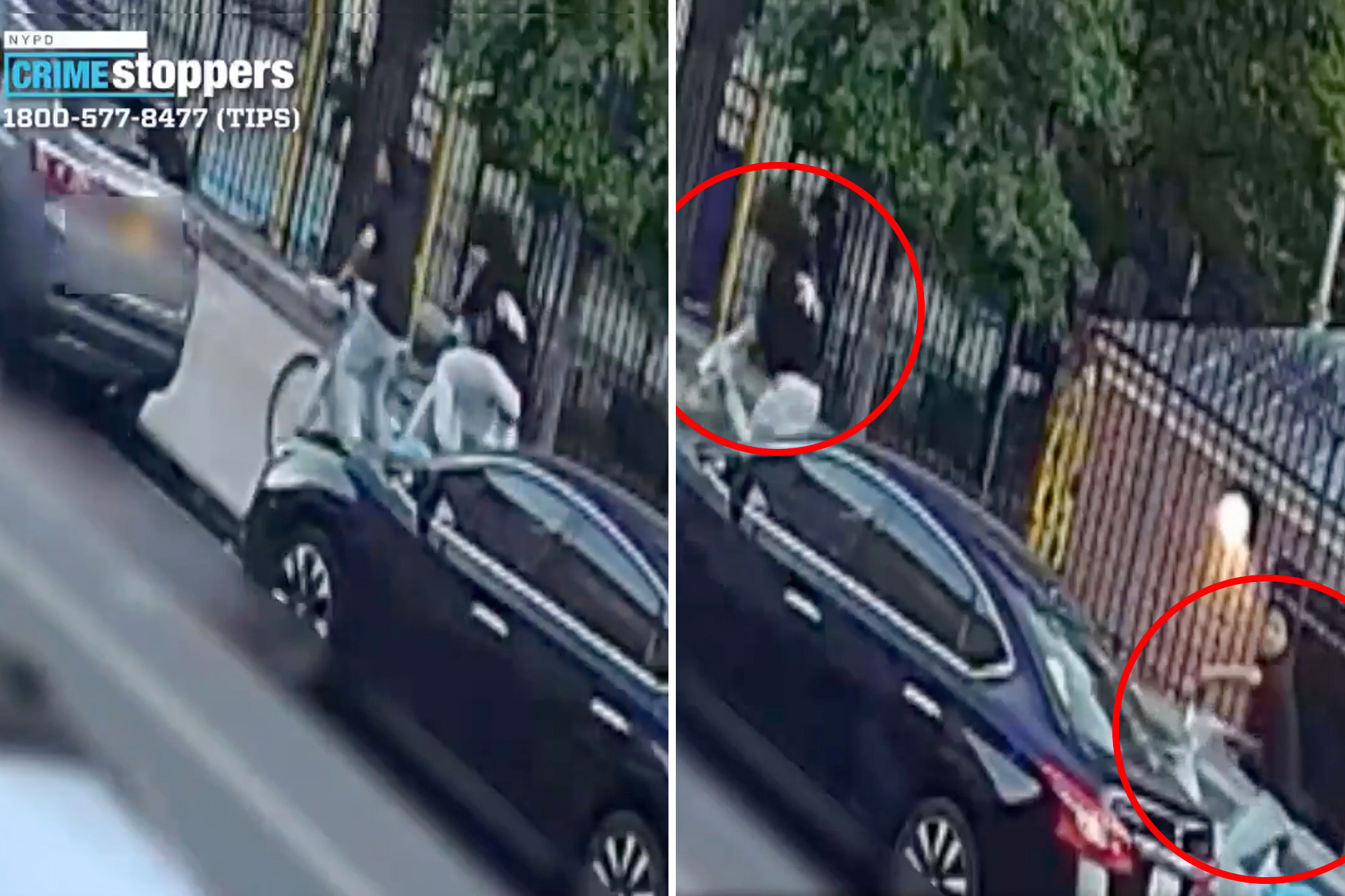 Lady, 44, struck by obvious stray bullet by NYC Citi Bike teenagers
