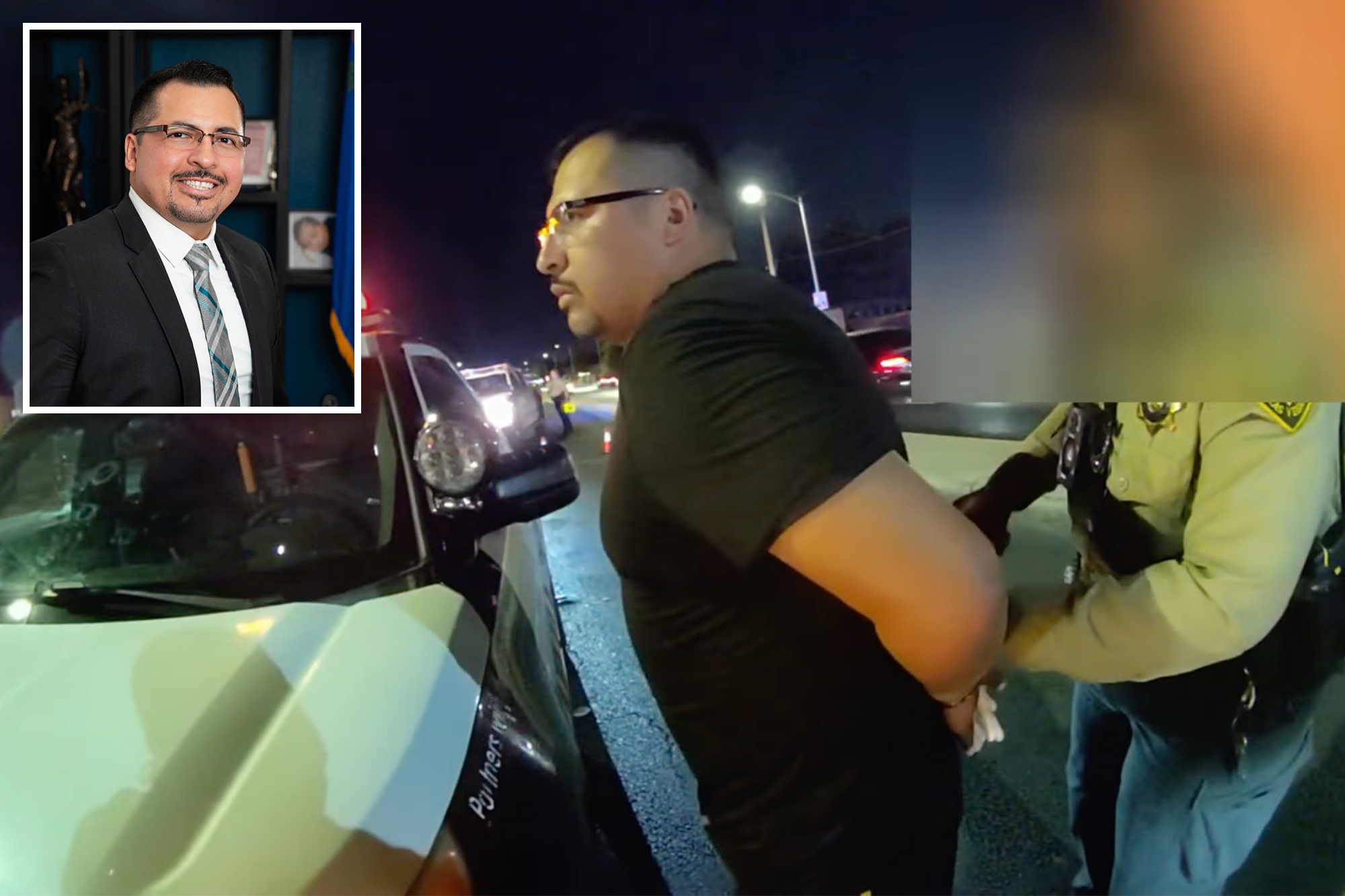 Nevada state senator Edgar Flores busted for suspected DUI after he is caught sleeping at Vegas stoplight
