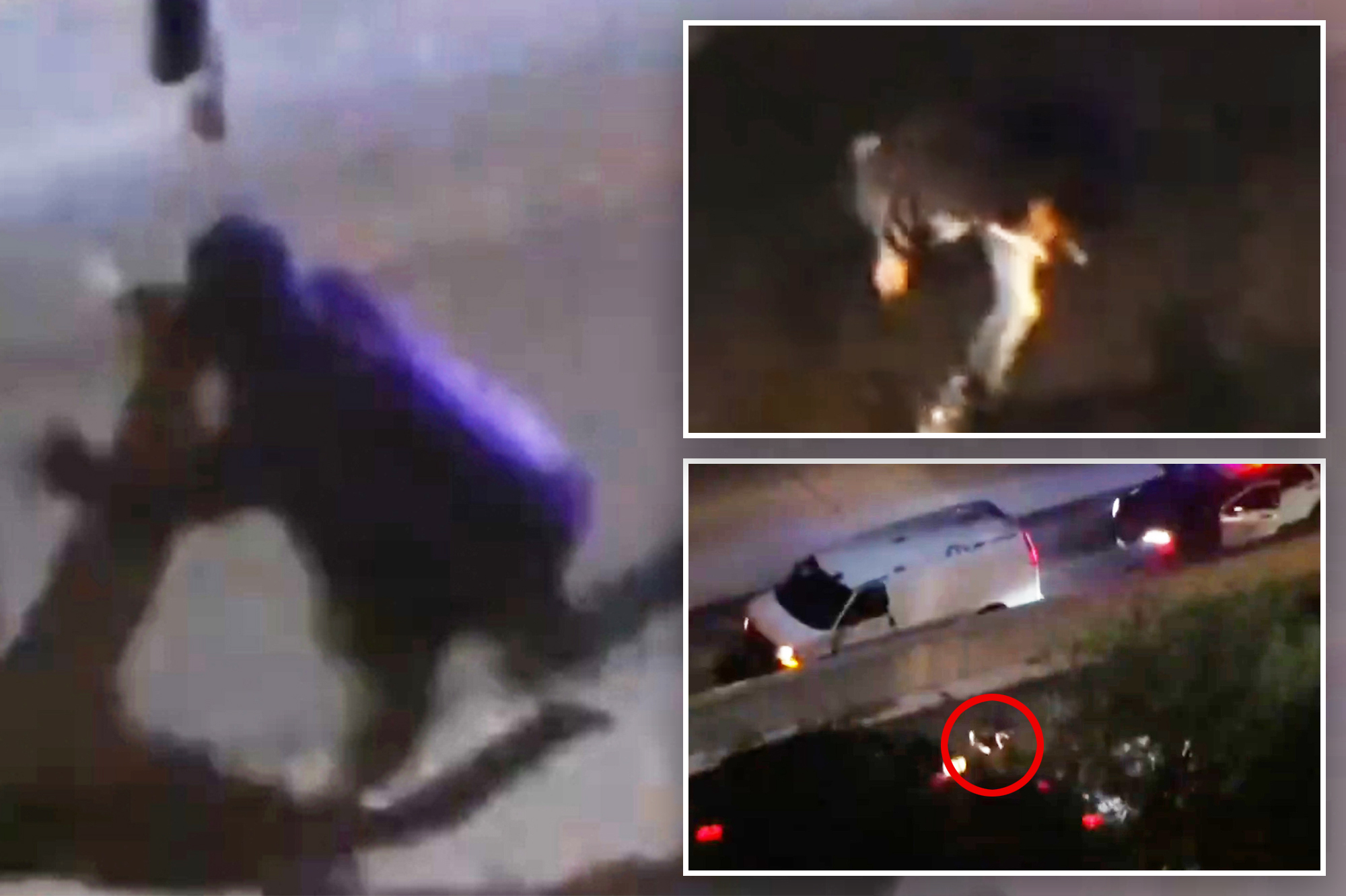 Horror as Cali. automobile thief seen getting mowed down and killed on stay TV