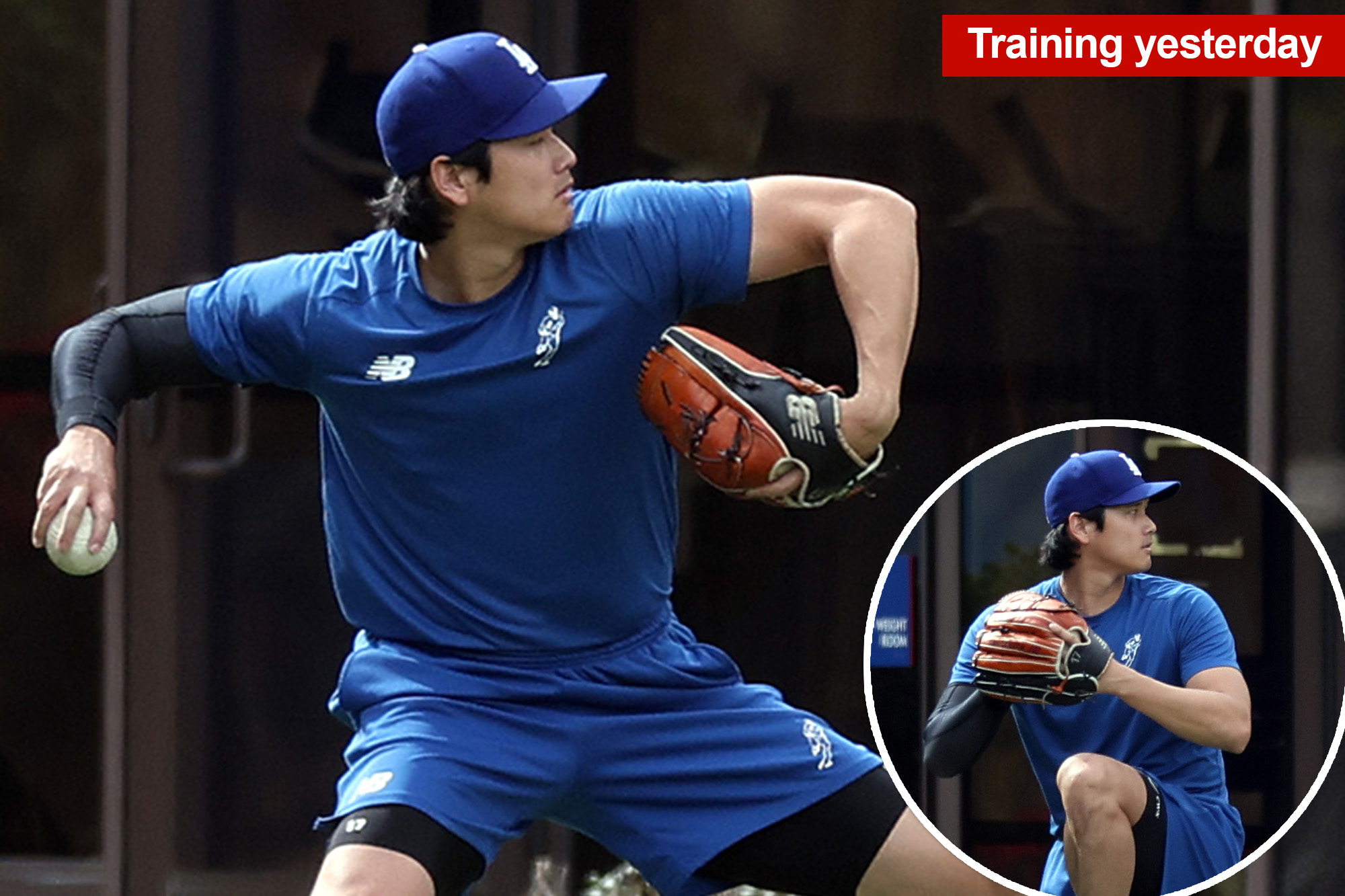 Shohei Ohtani seems to be jacked in return to Dodgers spring coaching
