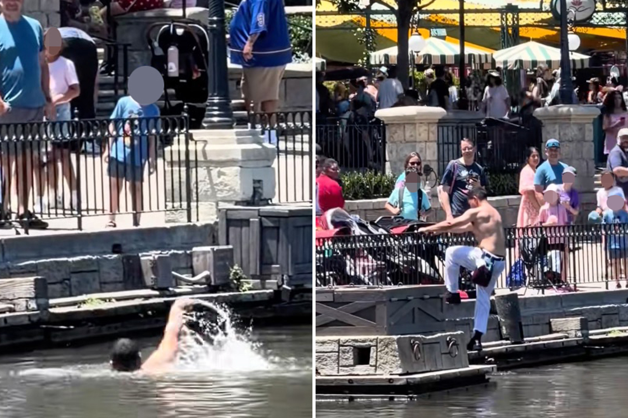 Disneyland employee shocks guests, plunges into Rivers of America in bizarre act