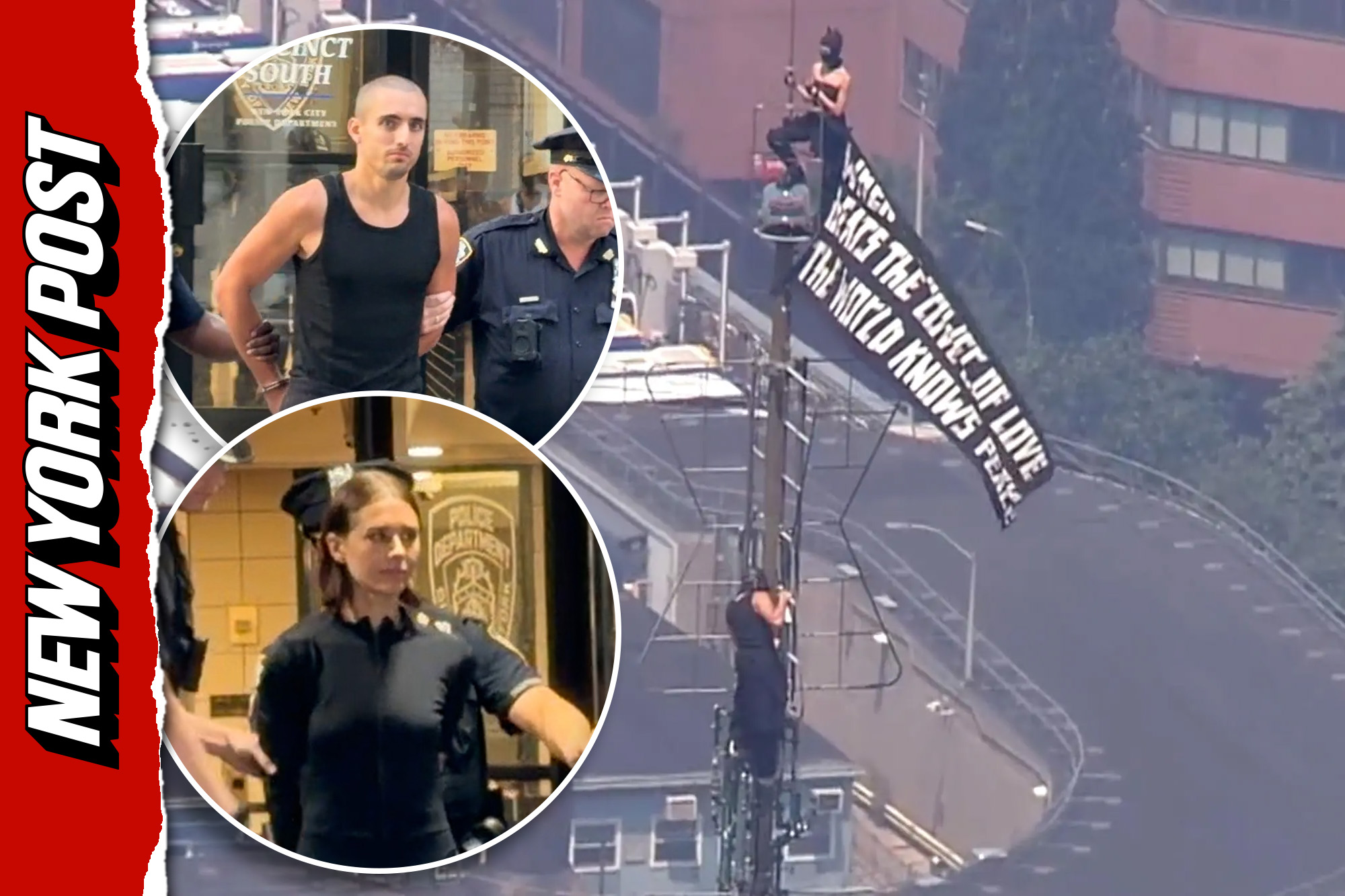 Kissing daredevils arrested after Empire State Building proposal stunt