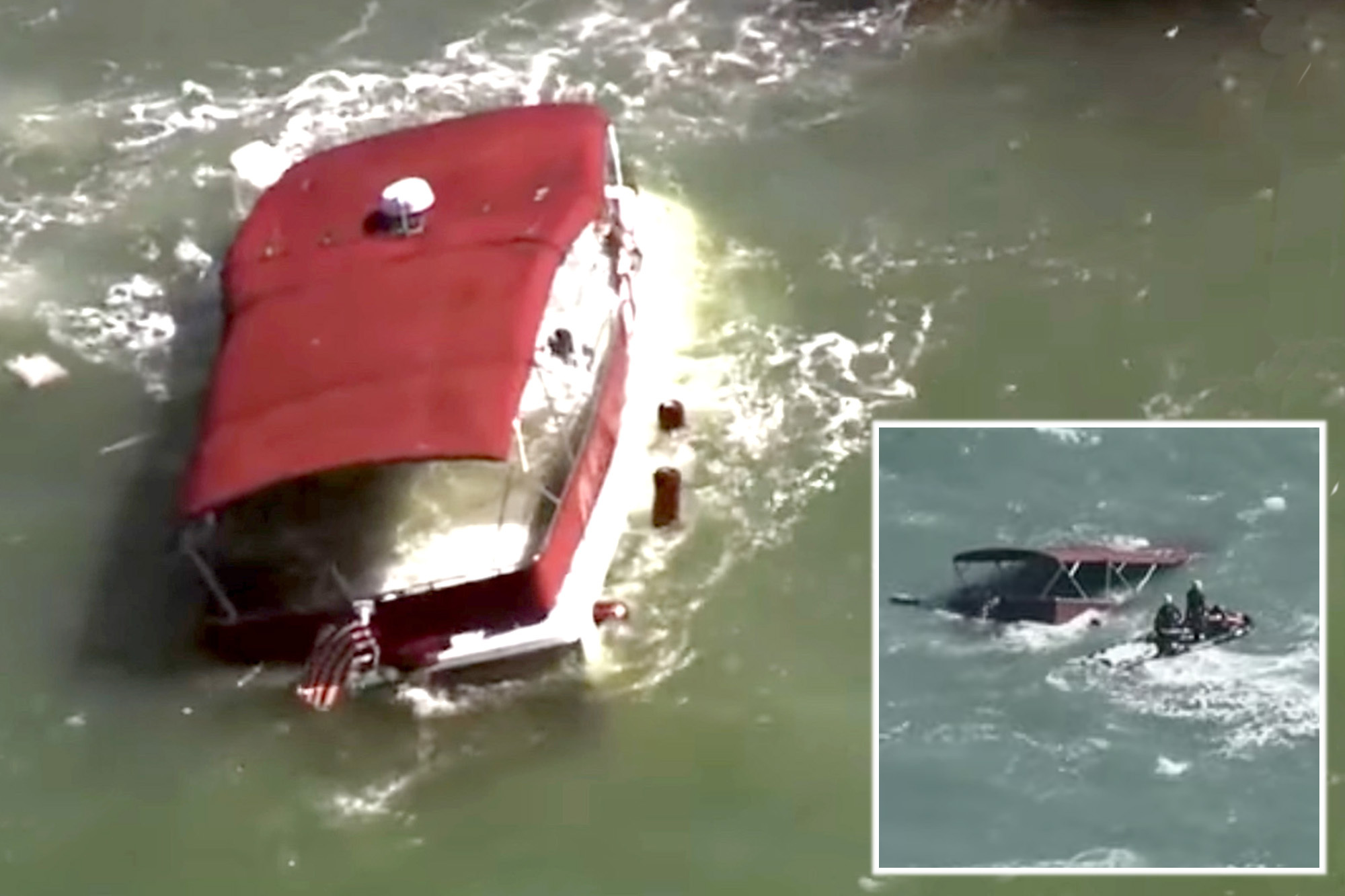 Massive SF Bay rescue underway after boat overturns near Alcatraz