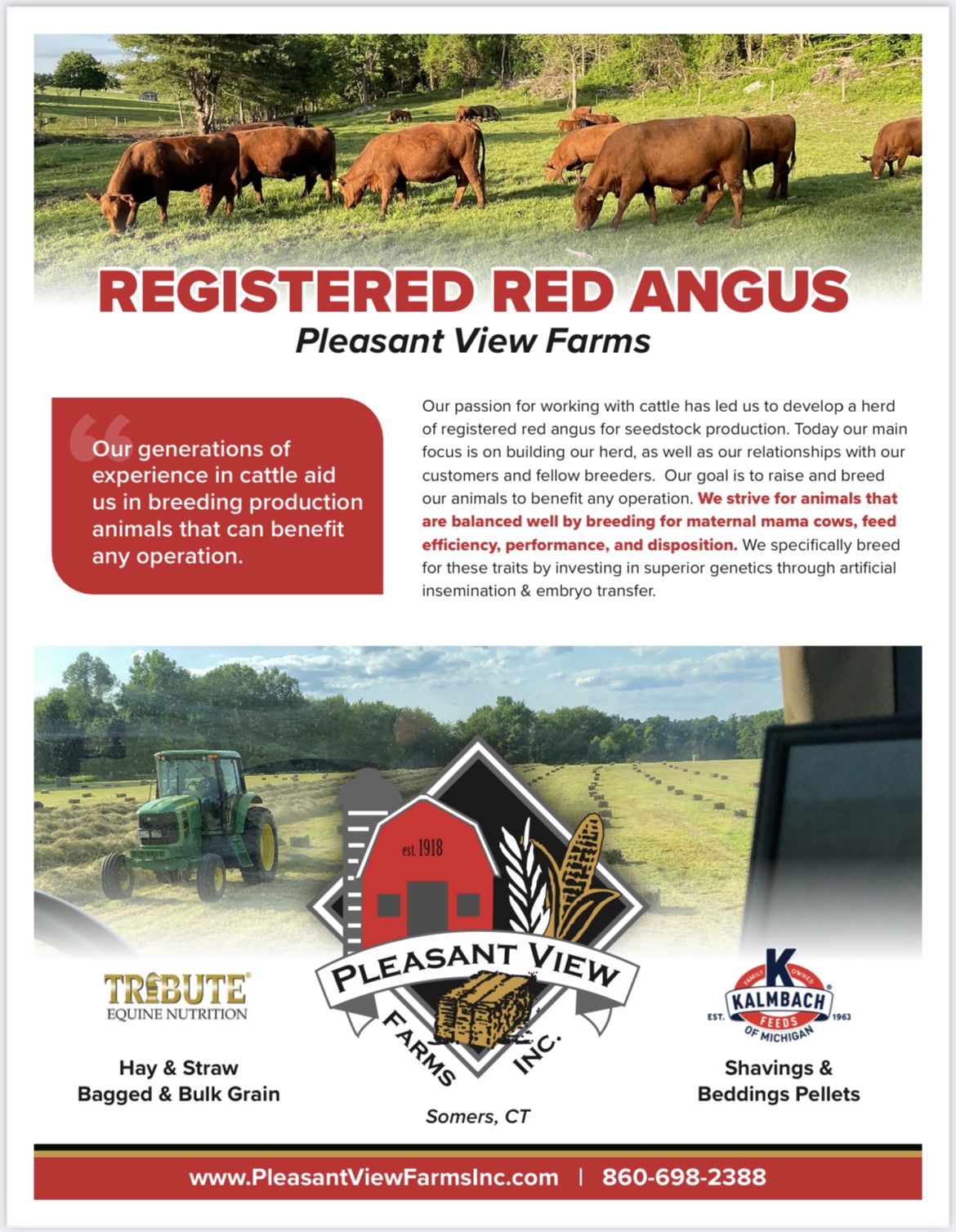 Pleasant View Farms New York Red Angus