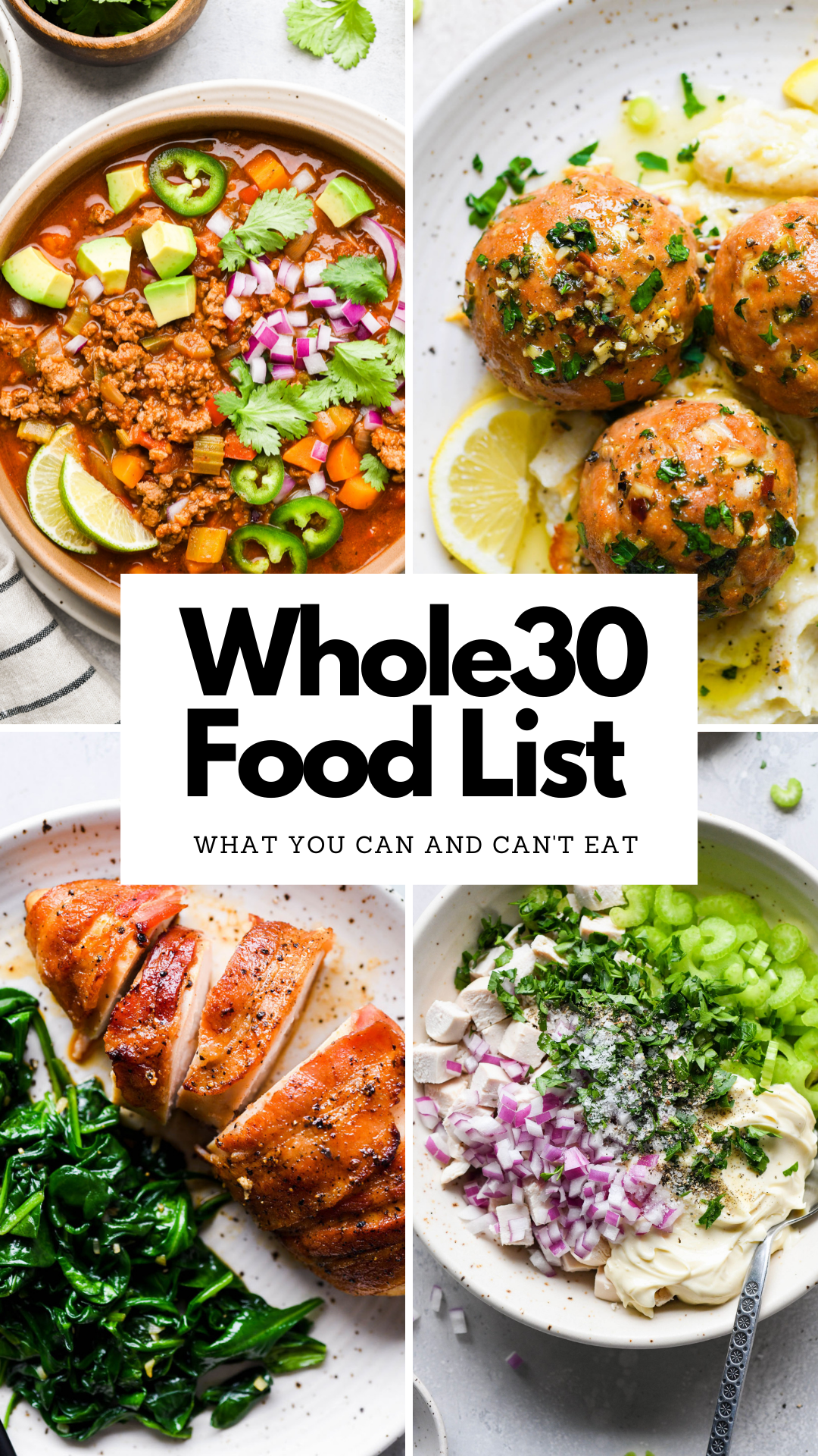Whole30 Food List 2023 Whole30 Food List: What You Can And Can't Eat And More