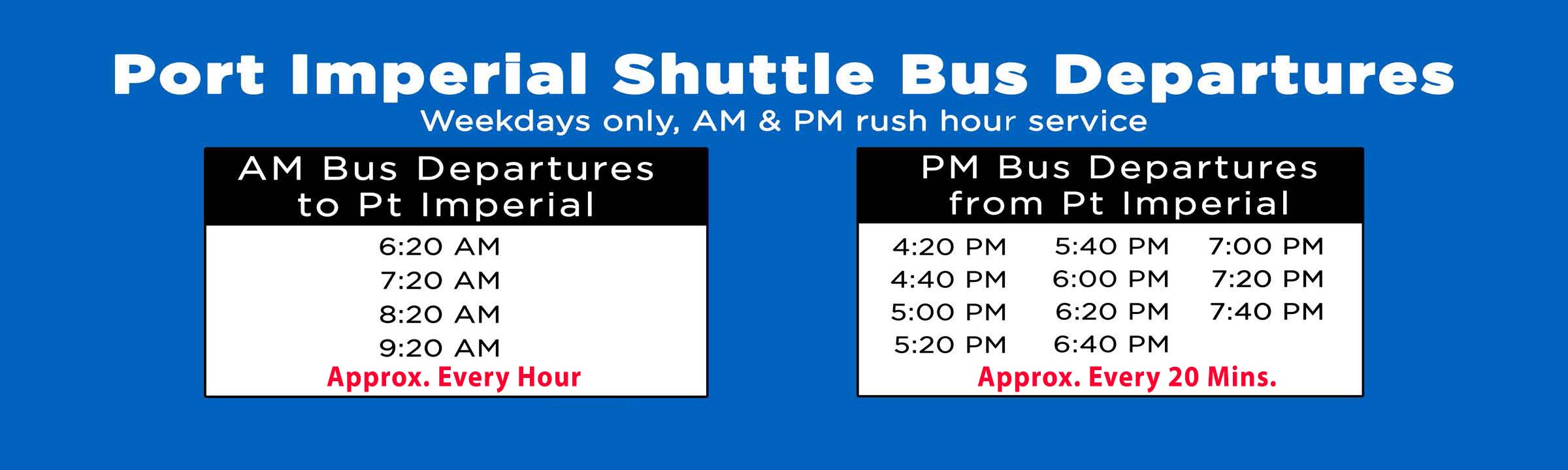 Edgewater to Port Imperial Free Bus Service
