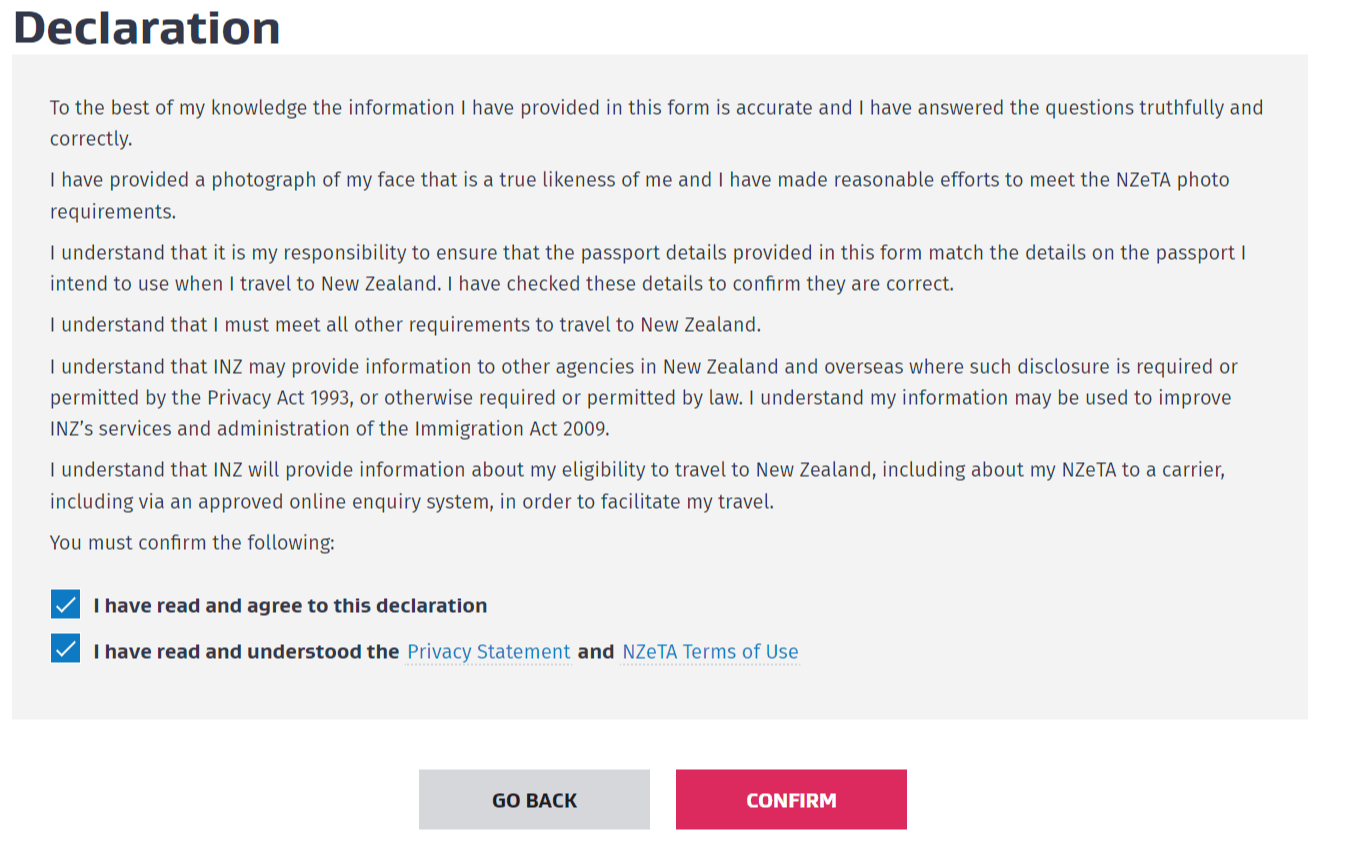 Guide for New Zealand eTA Application Process, filling and process in 2024