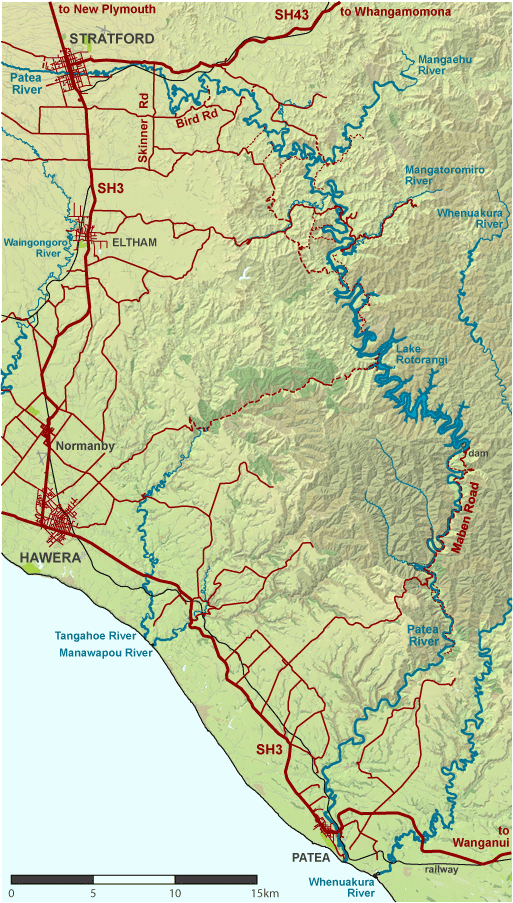 Patea River Map NZ Fishing