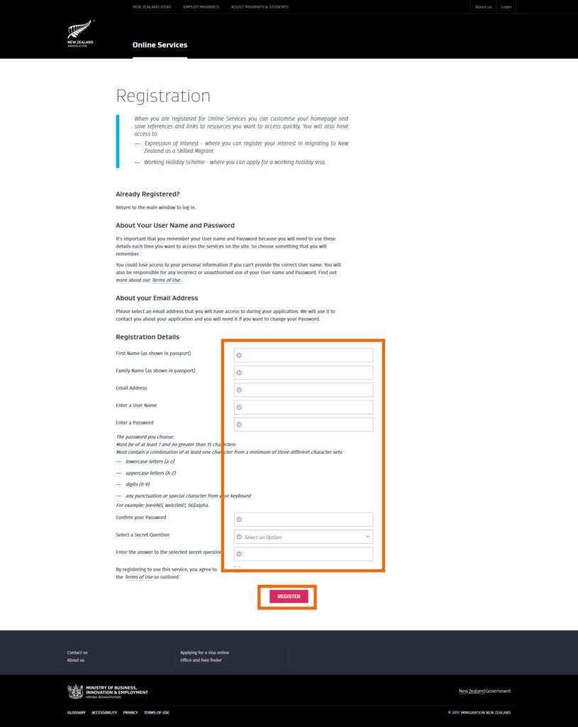 Working Holiday Visa Online Application Guide Part 1 NZ Pocket Guide