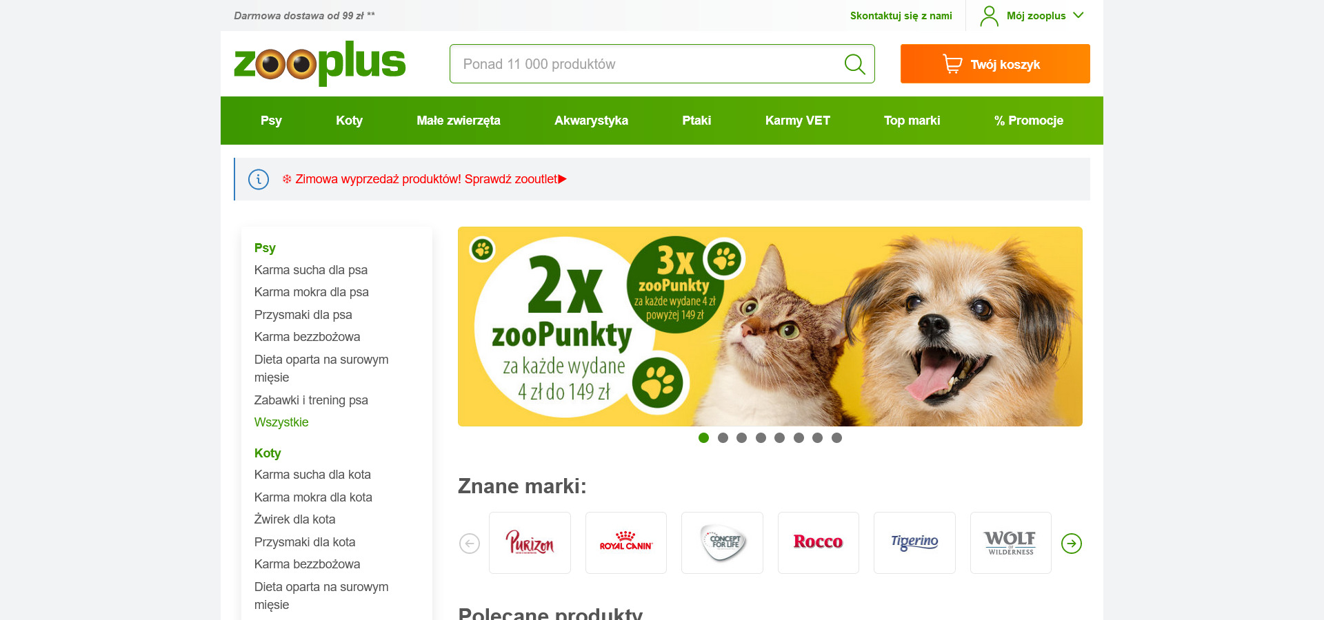 ZOOPLUS ️ karma dla psa i kota zooplus.pl sklep