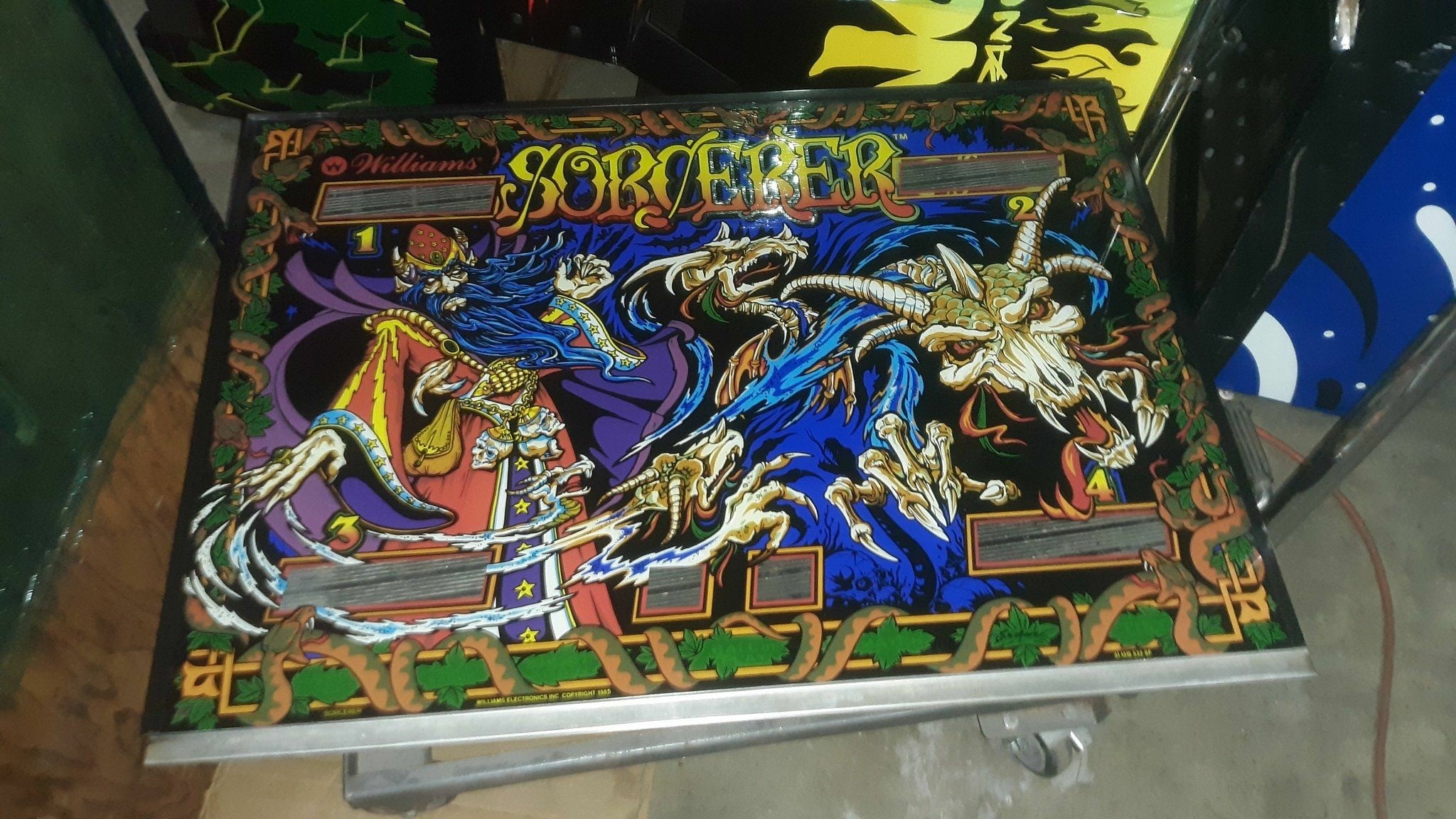 For sale Sorcerer with new playfield and lots of new parts Pinball