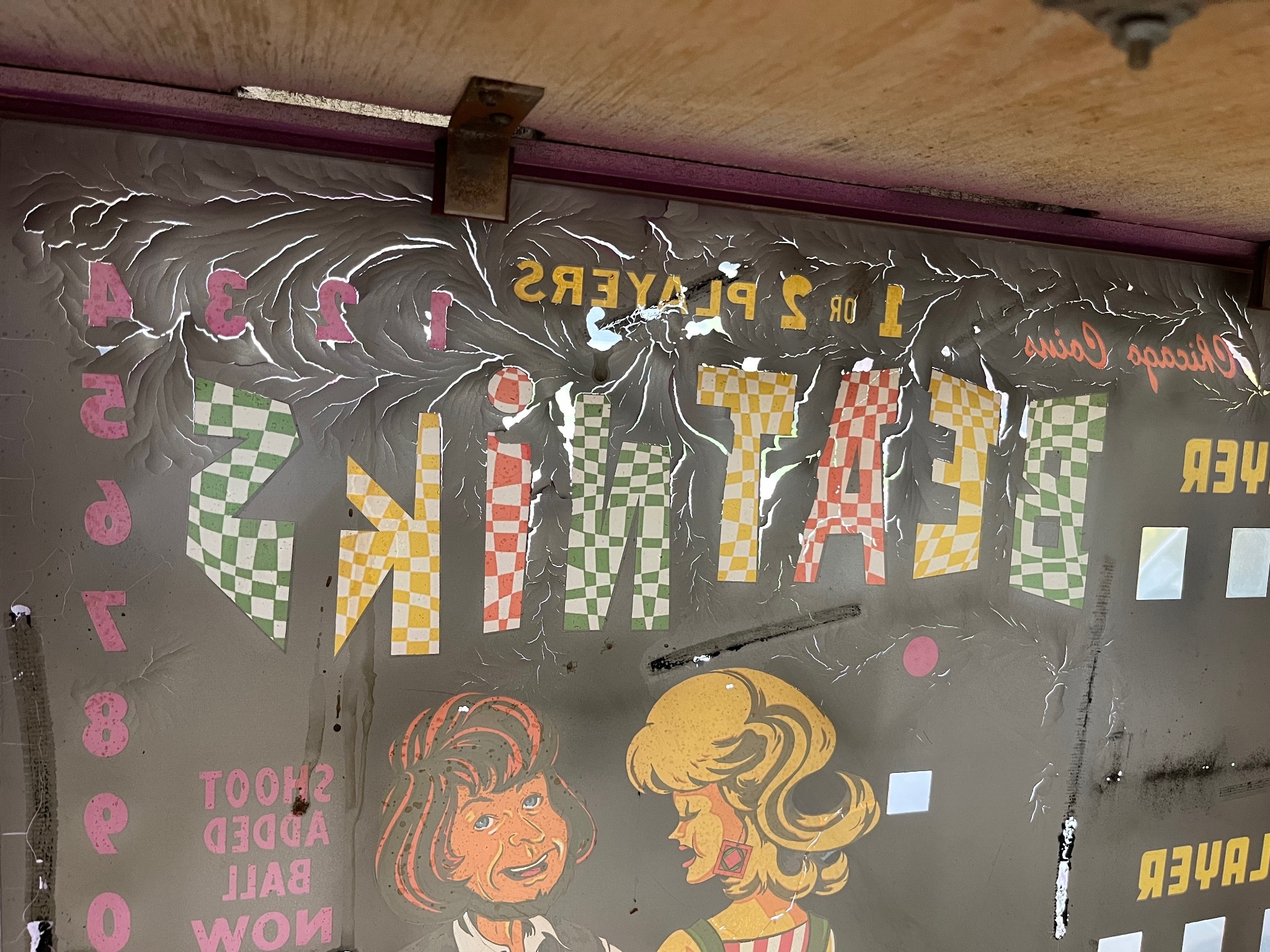 CC Beatnicks backglass EM Pinball Tech