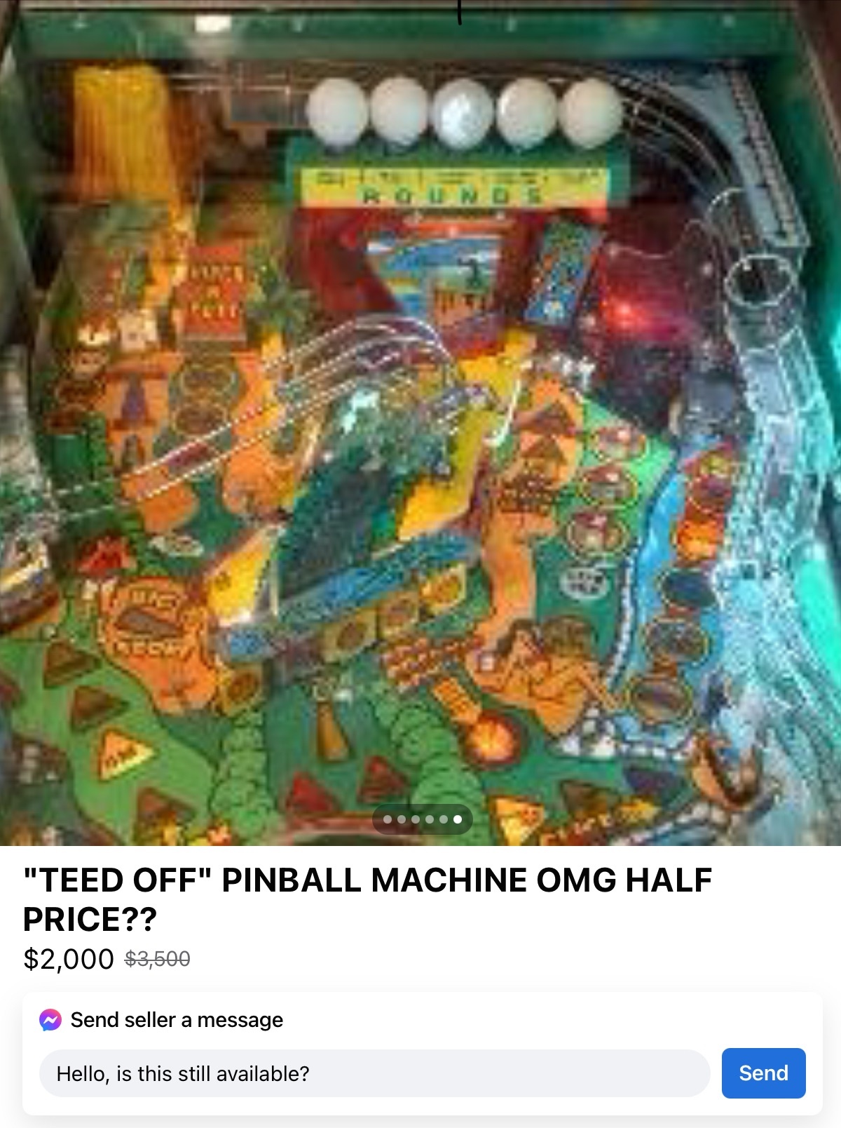 More Craigslist laughs. Pinball machines for sale