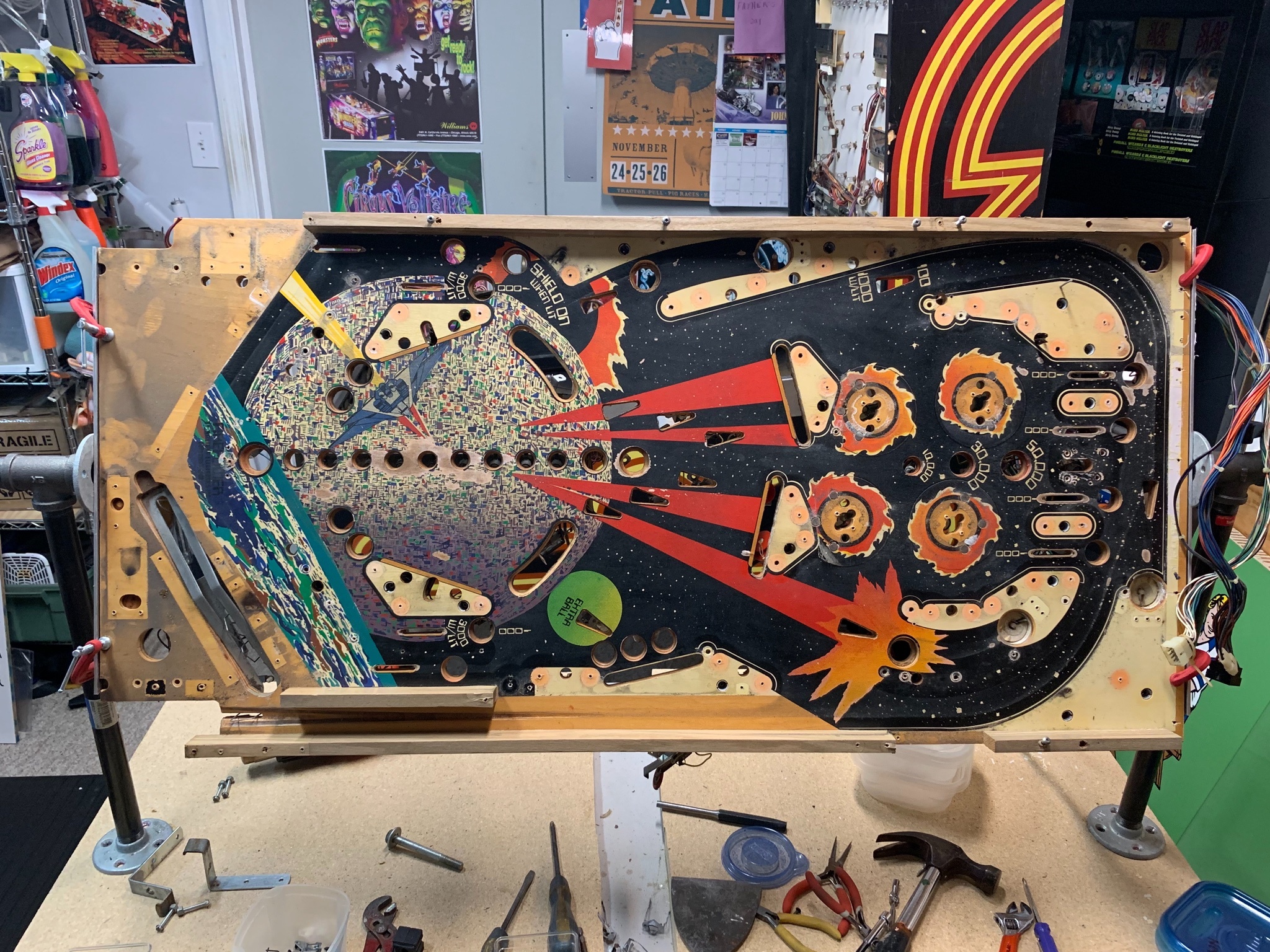 Firepower Hardtop Restoration Playfield restoration