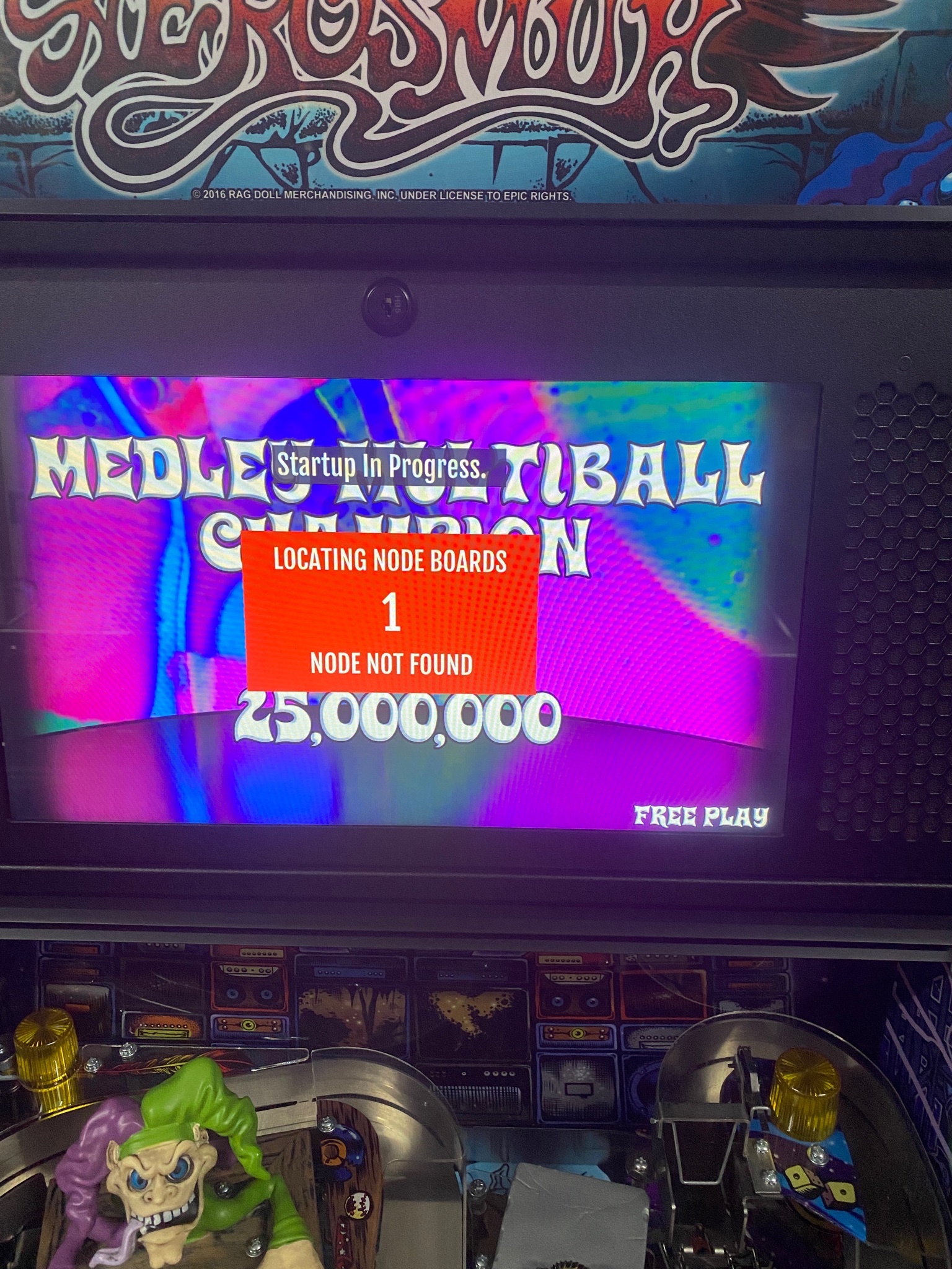 Aerosmith node 1 problem Tech LCD era games