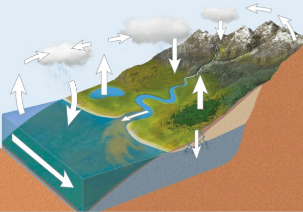 Water Cycle Diagram Diagram | Quizlet