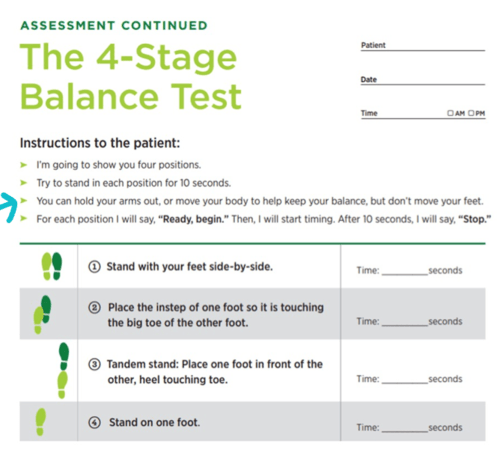 Movement Science - balance screening and assessment Flashcards | Quizlet