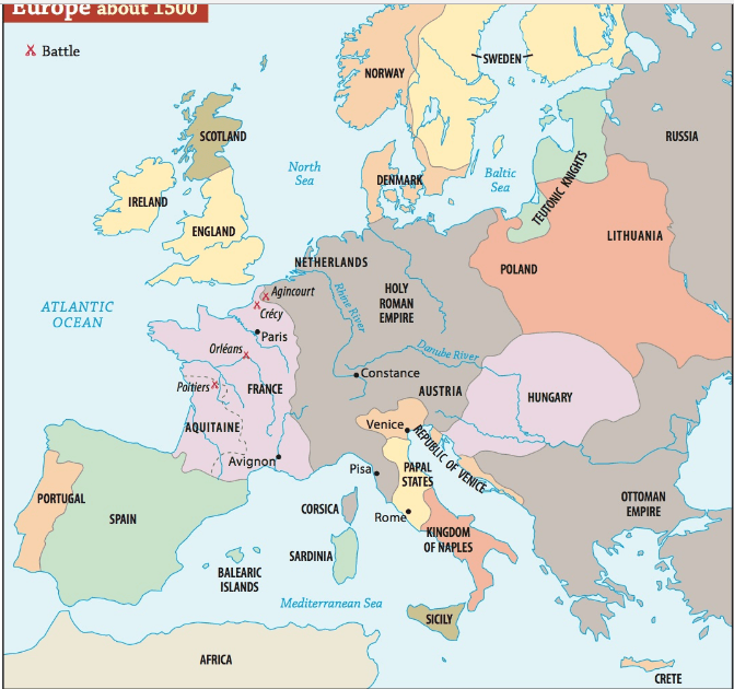 7th Grade Map Of Europe Map