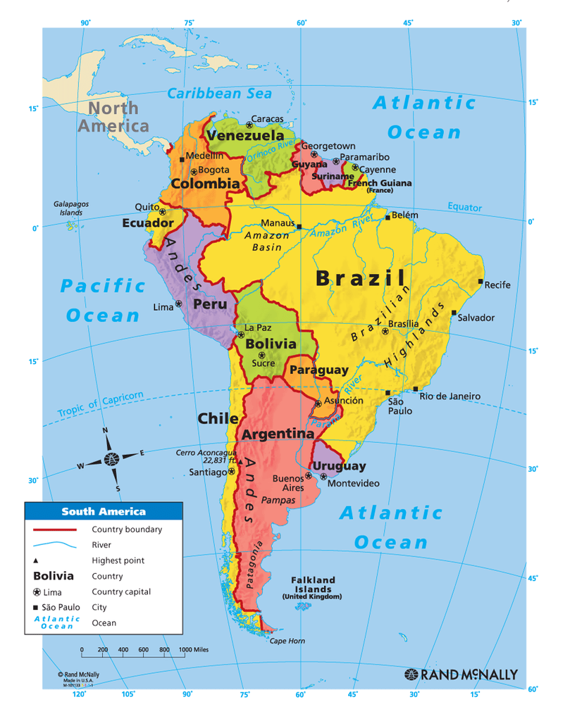 Colombia, Brazil, and Chile Diagram Quizlet