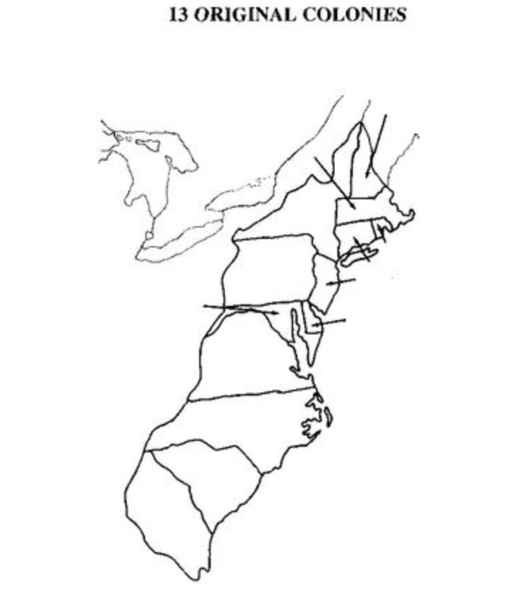 13 Colonies Diagram | Quizlet