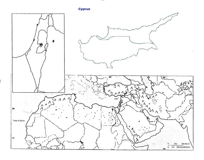 Middle East & North Africa (Mountains & Land Features) Diagram Quizlet