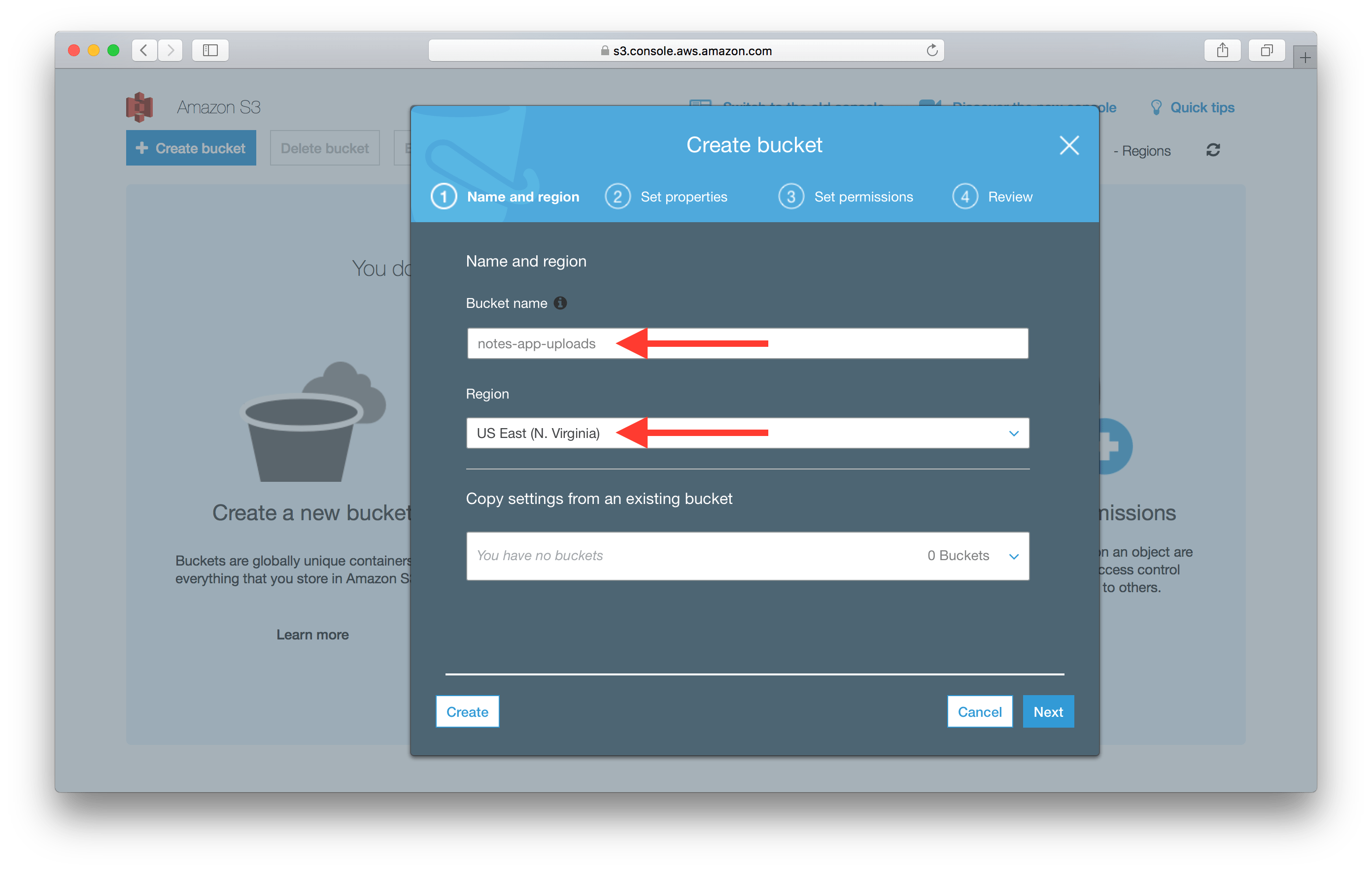 Create an S3 Bucket for File Uploads Serverless & React on AWS