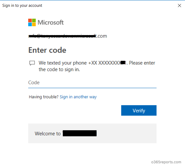 Microsoft Exchange Online Remote PowerShell login Page Office 365 Reports
