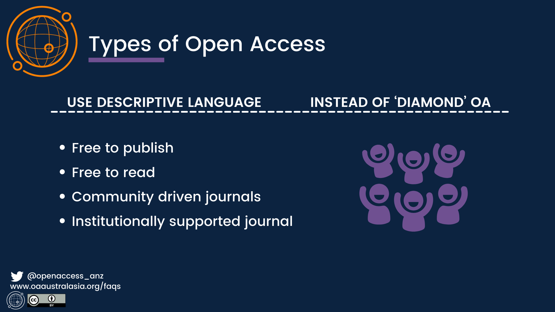 What are the different types of open access? Open Access Australasia