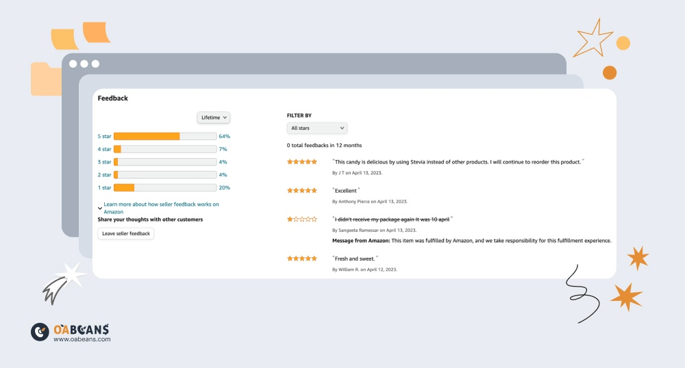 Amazon Seller Feedback 101 Guide OABeans