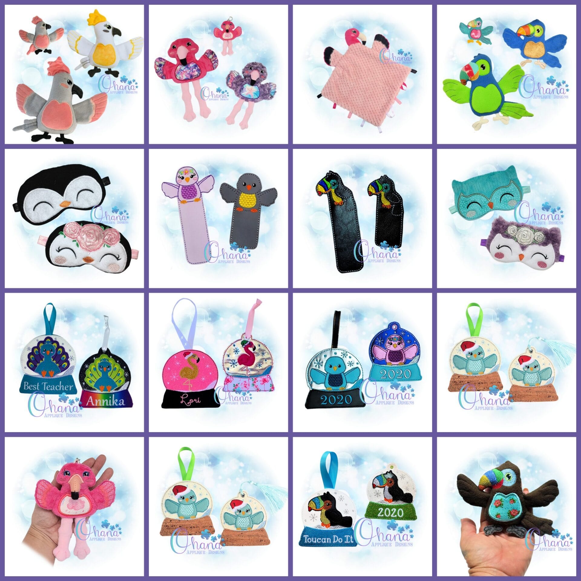 Bird Week Bundle Embroidery Ohana Applique Design