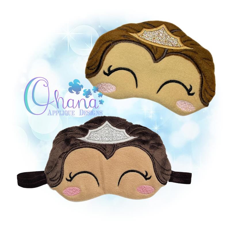 Princess Sleep Mask Design Ohana Applique Designs