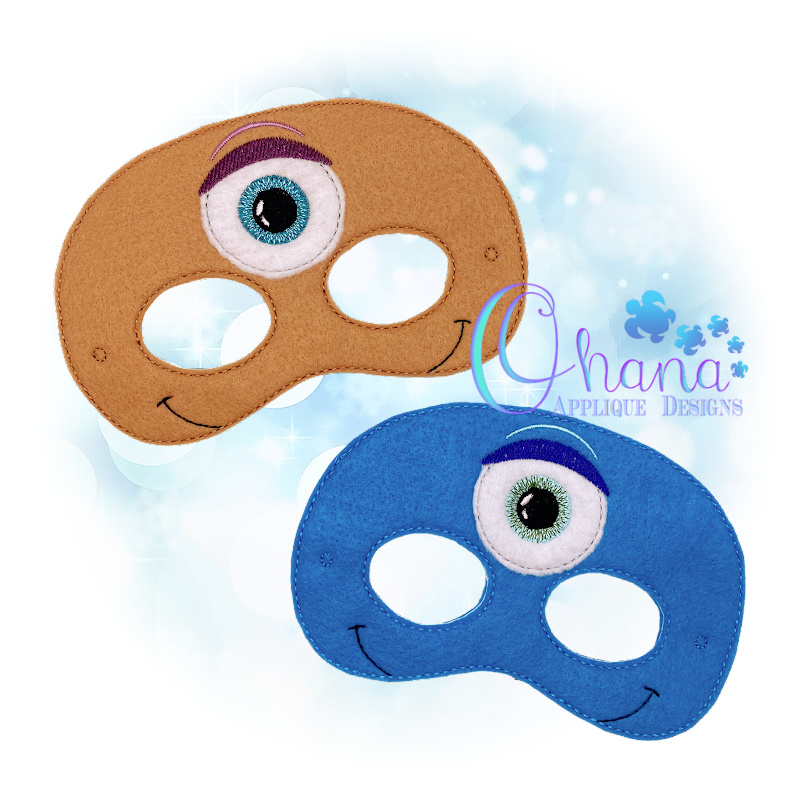Cyclops Pretend Mask Embroidery Ohana Applique Designs