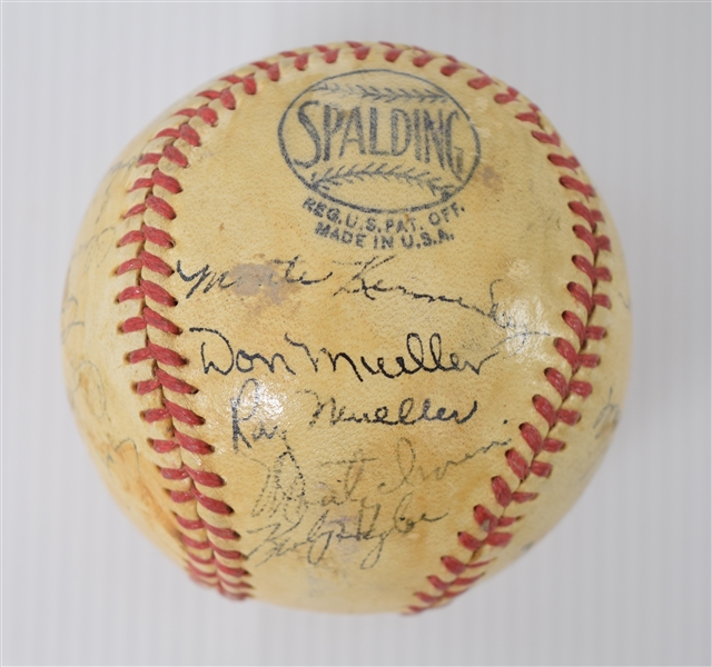 Lot Detail 1949 New York Giants Team Signed ball and 1951 Thomson