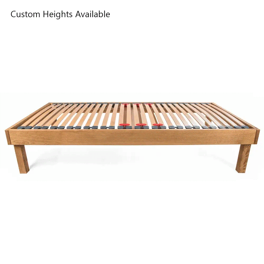 Sparkford European Single 90cm x 200cm Oak Bed Frame Interchange
