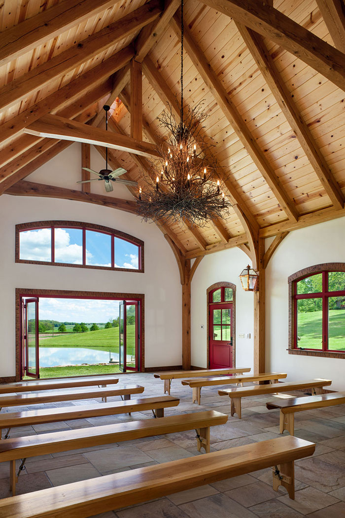 Custom Timber Frame Chapel OakBridge Timber Framing