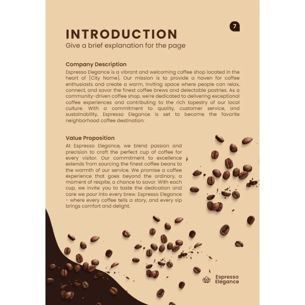 Coffee Shop Business Plan Oak Business Consultant