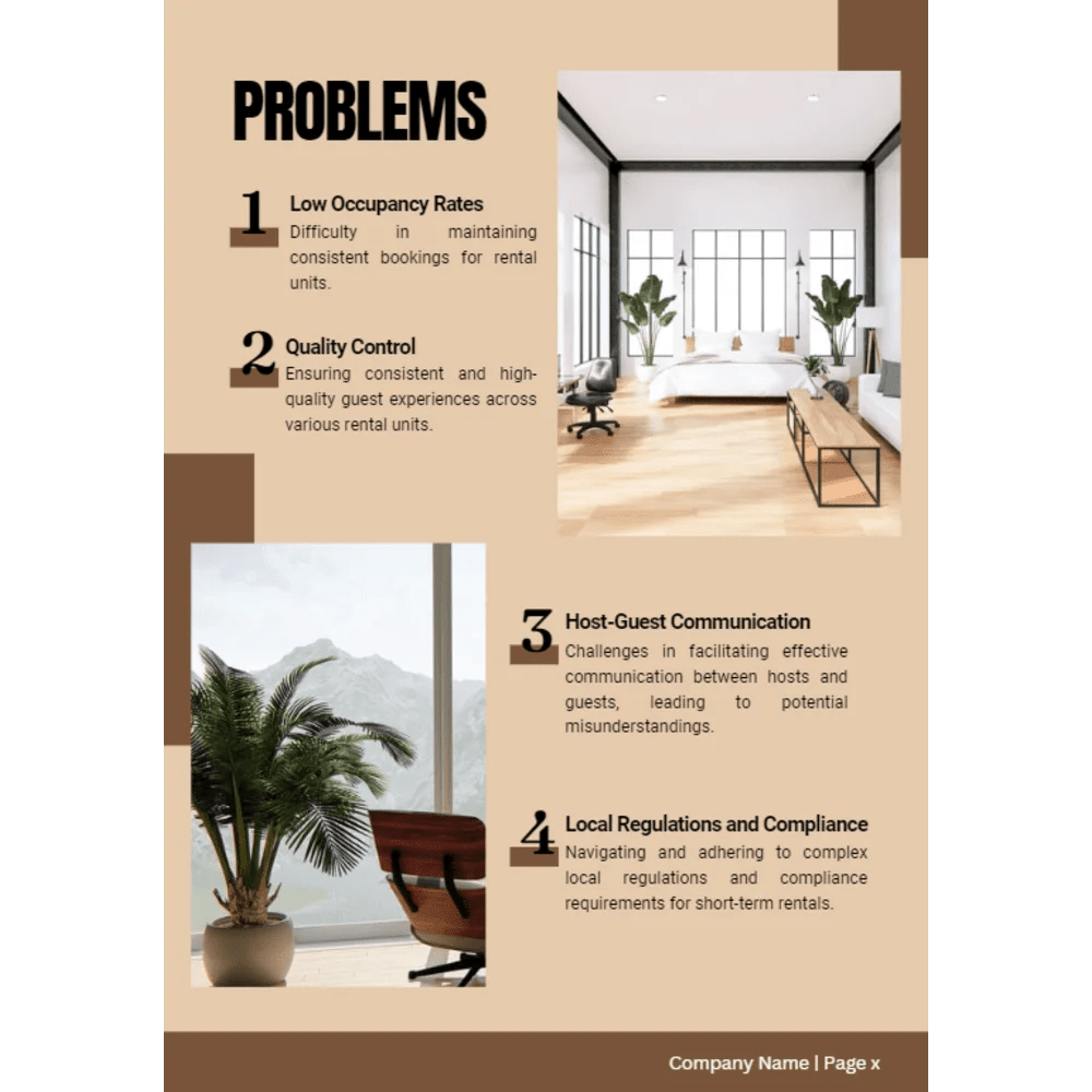 Airbnb Rental Unit Business Plan Template Oak Business Consultant